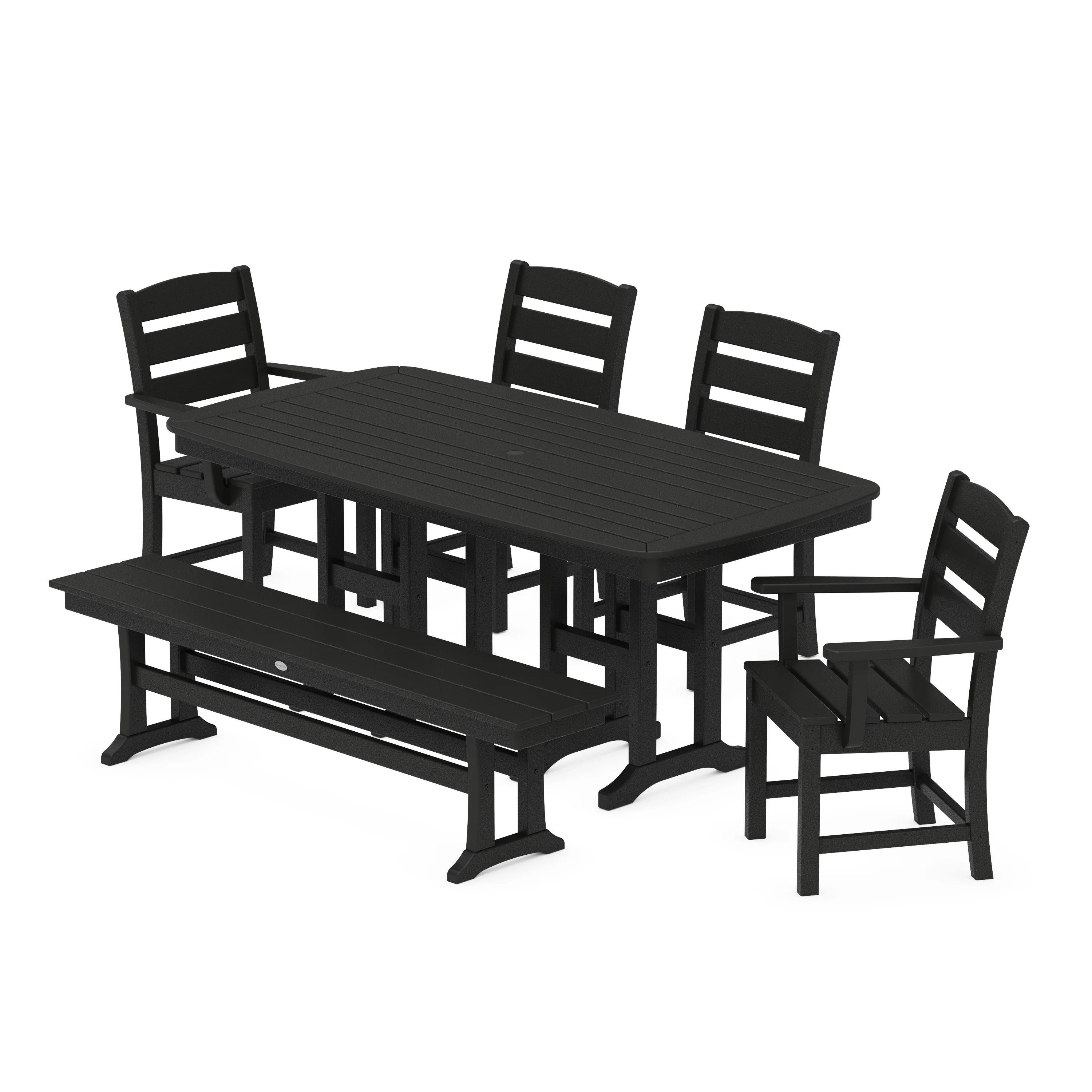 Lakeside 6-Piece Dining Set with Bench - Image 11