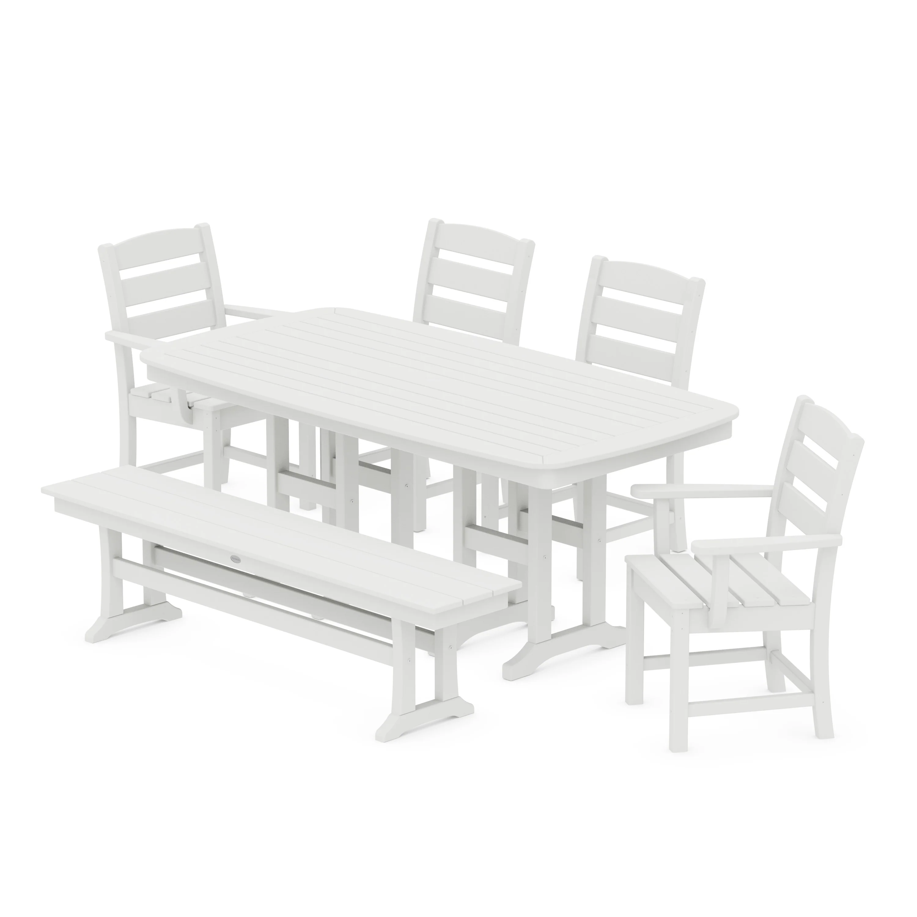 Lakeside 6-Piece Dining Set with Bench - Image 12