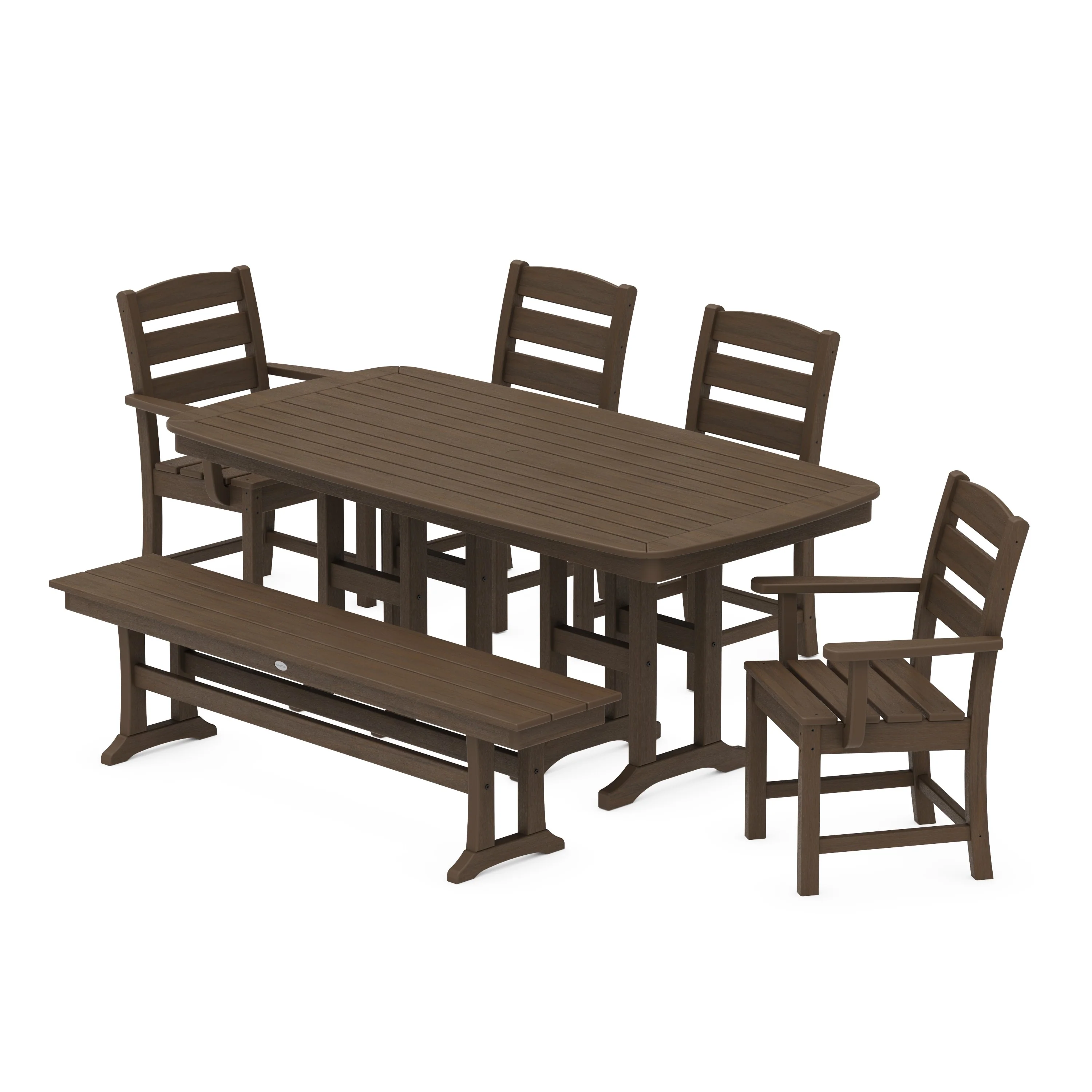 Lakeside 6-Piece Dining Set with Bench - Image 13
