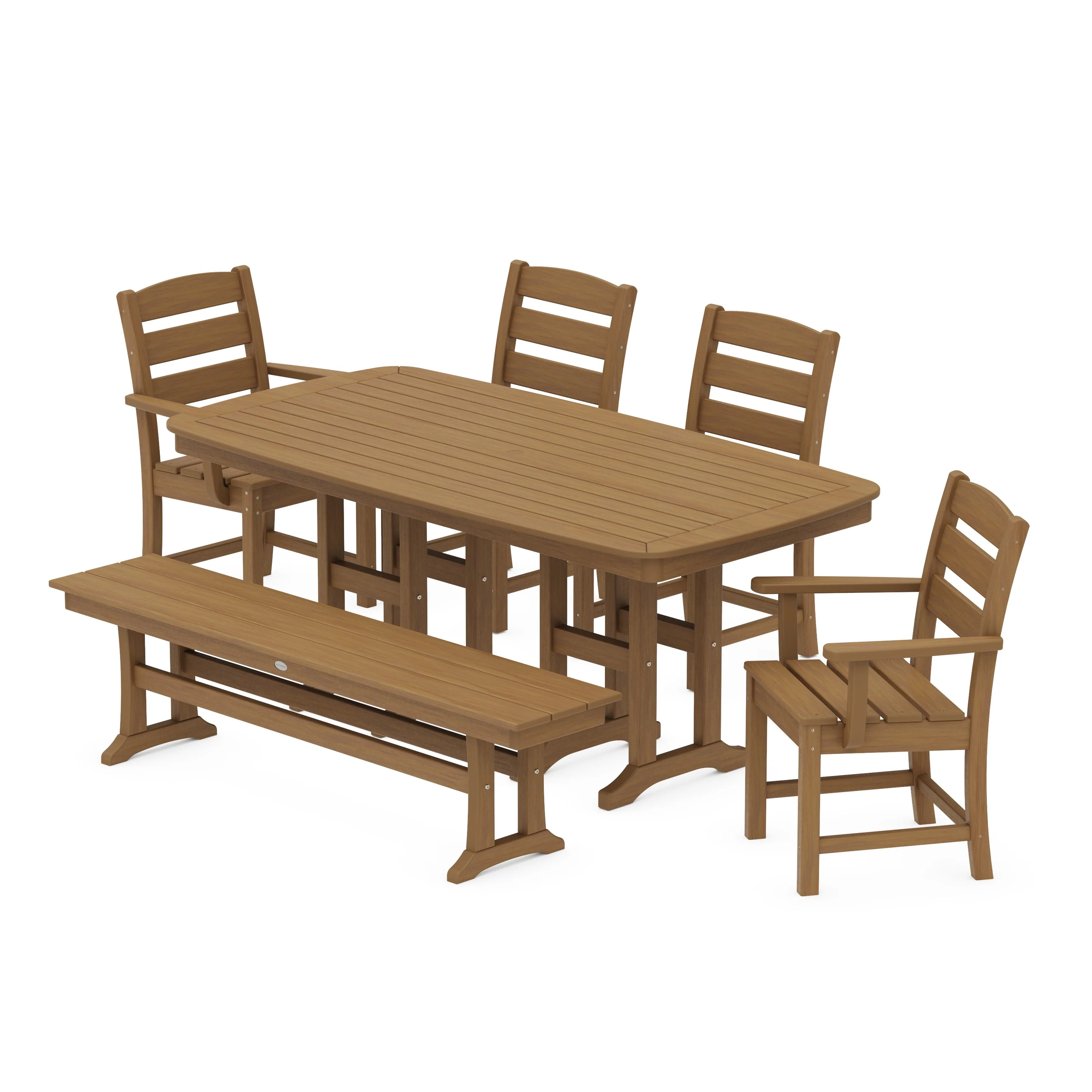 Lakeside 6-Piece Dining Set with Bench - Image 15