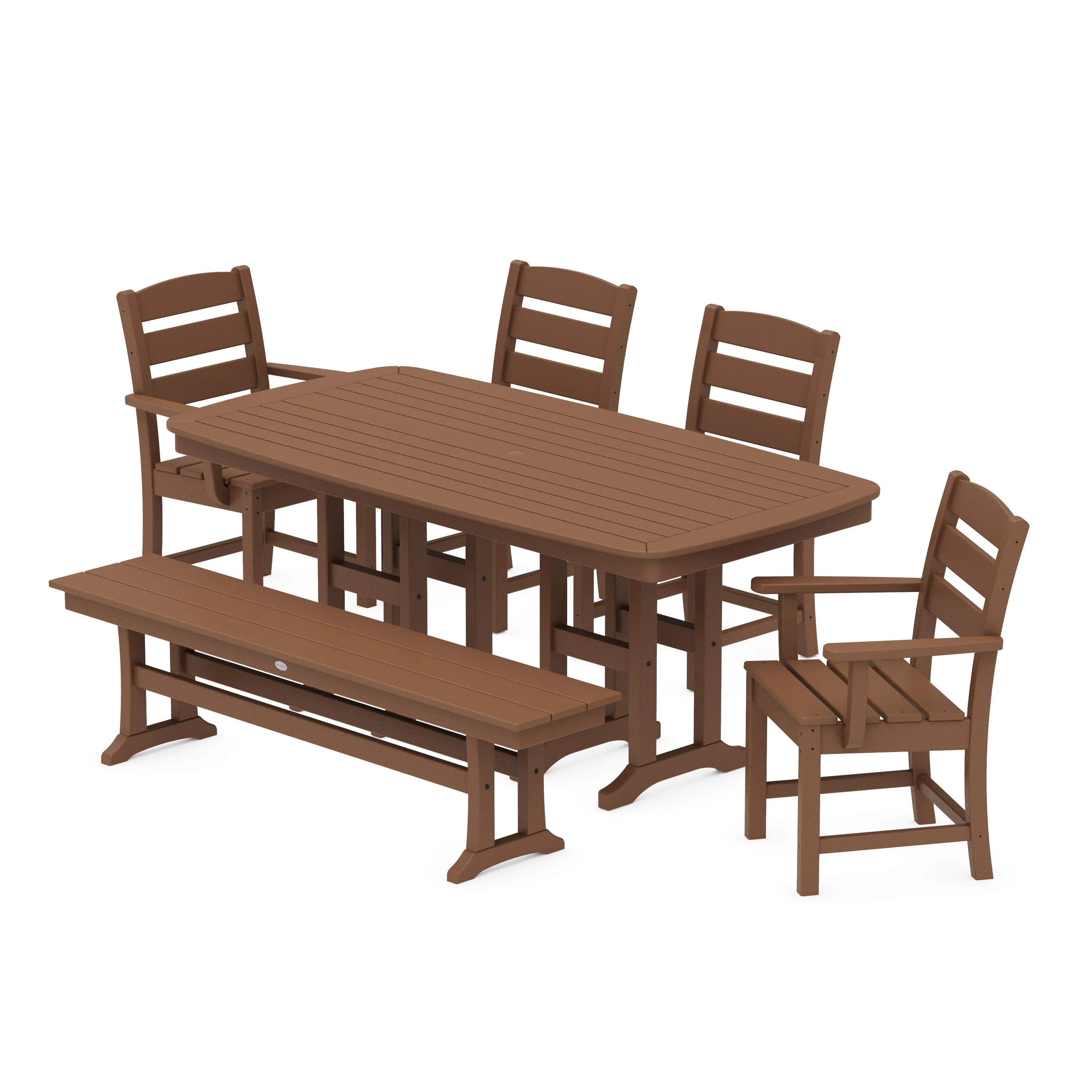 Lakeside 6-Piece Dining Set with Bench - Image 5