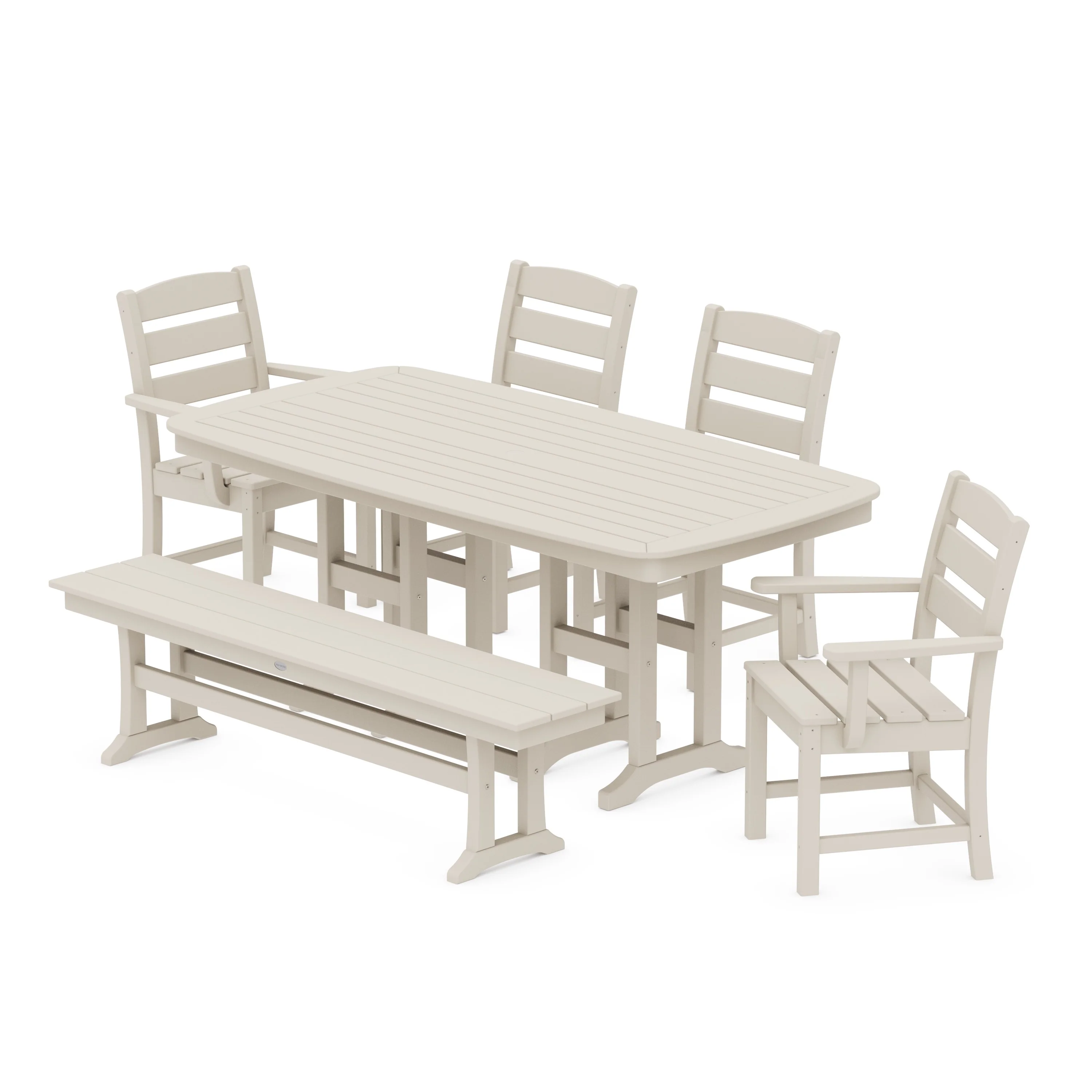 Lakeside 6-Piece Dining Set with Bench - Image 8