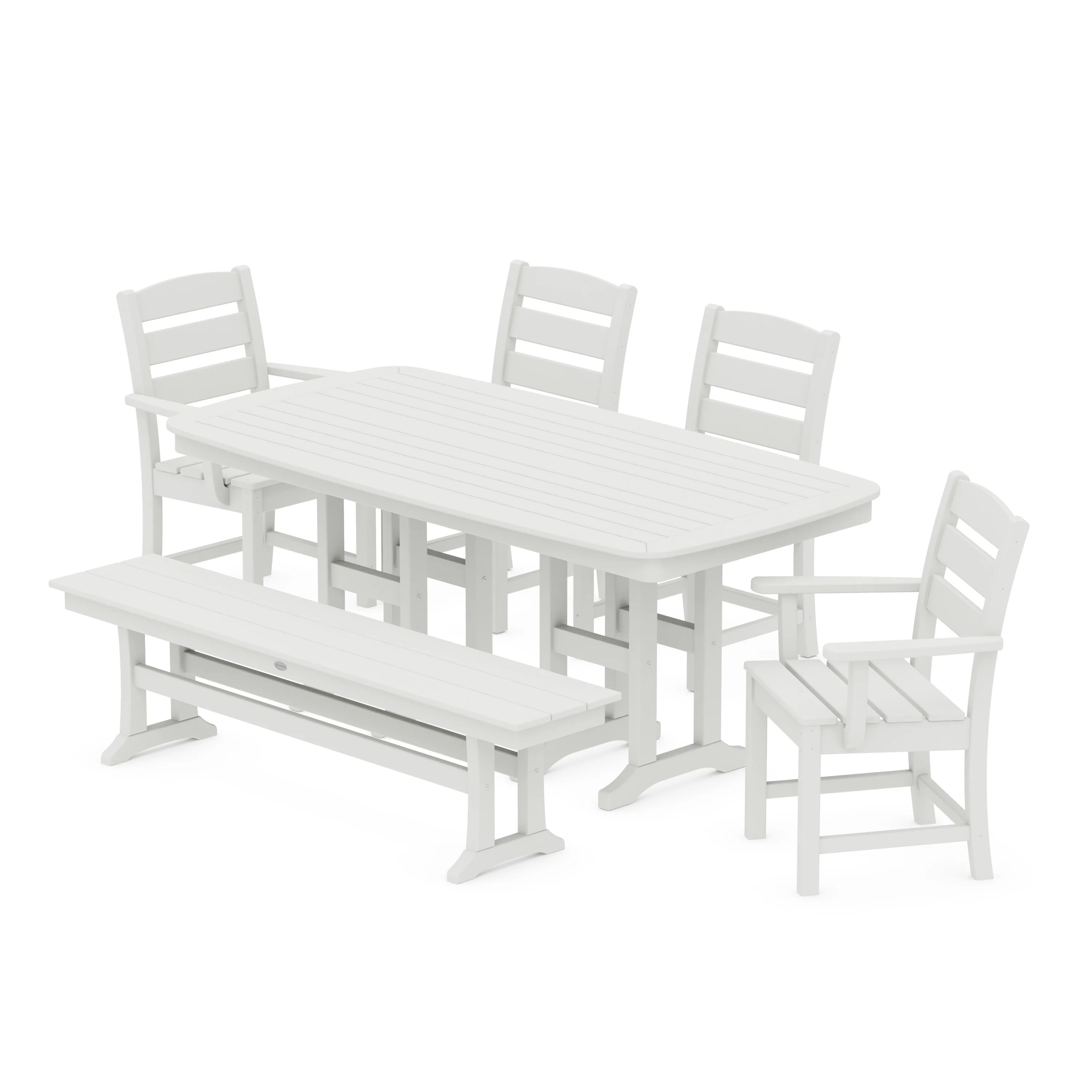 Lakeside 6-Piece Dining Set with Bench - Image 9