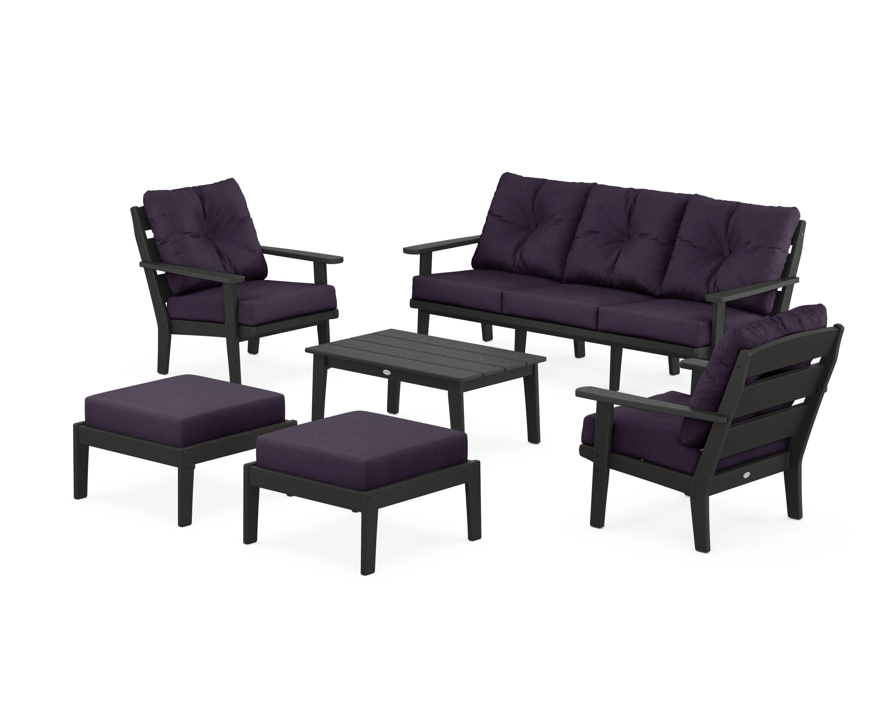 Lakeside 6-Piece Lounge Sofa Set - Image 100