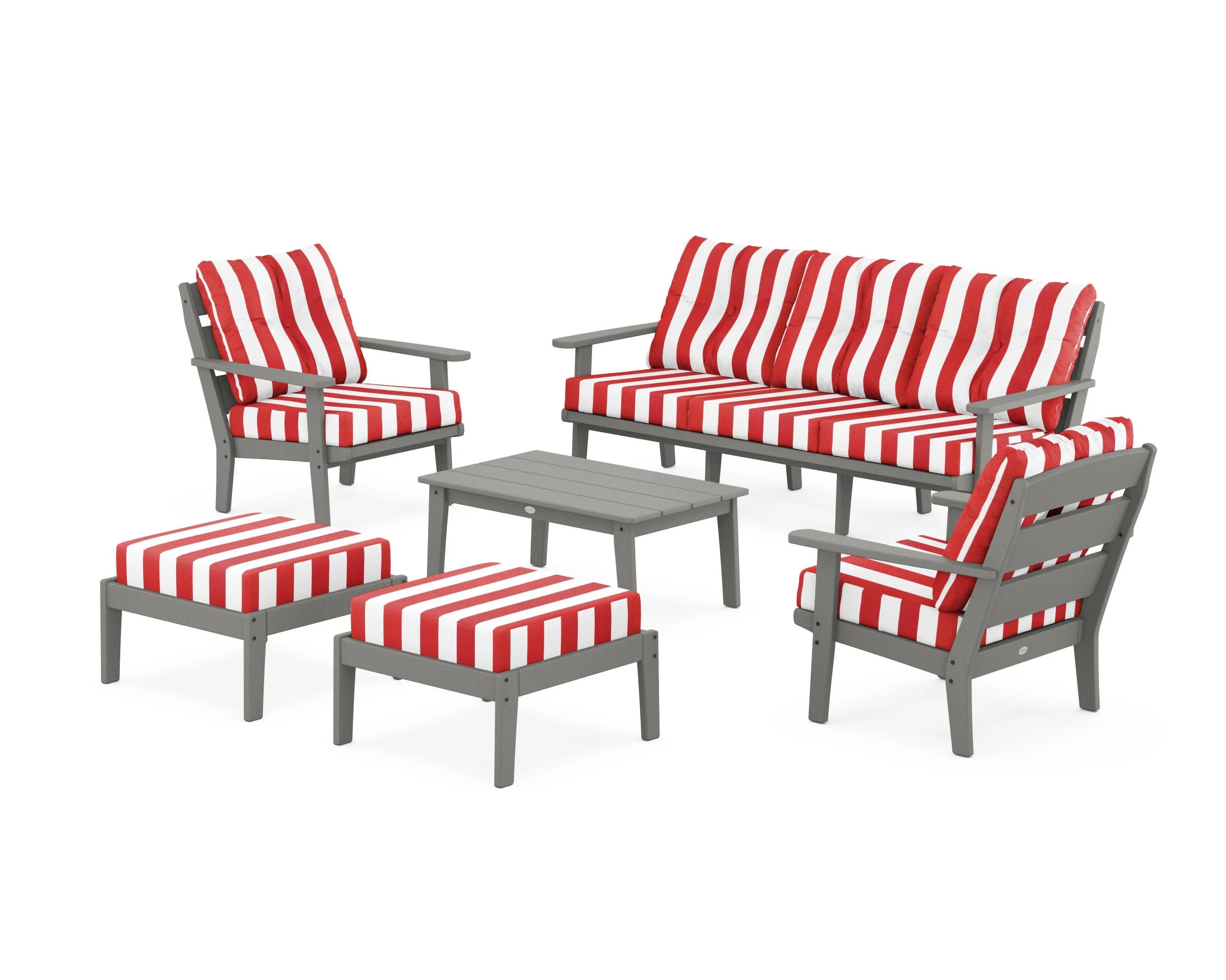 Lakeside 6-Piece Lounge Sofa Set - Image 59