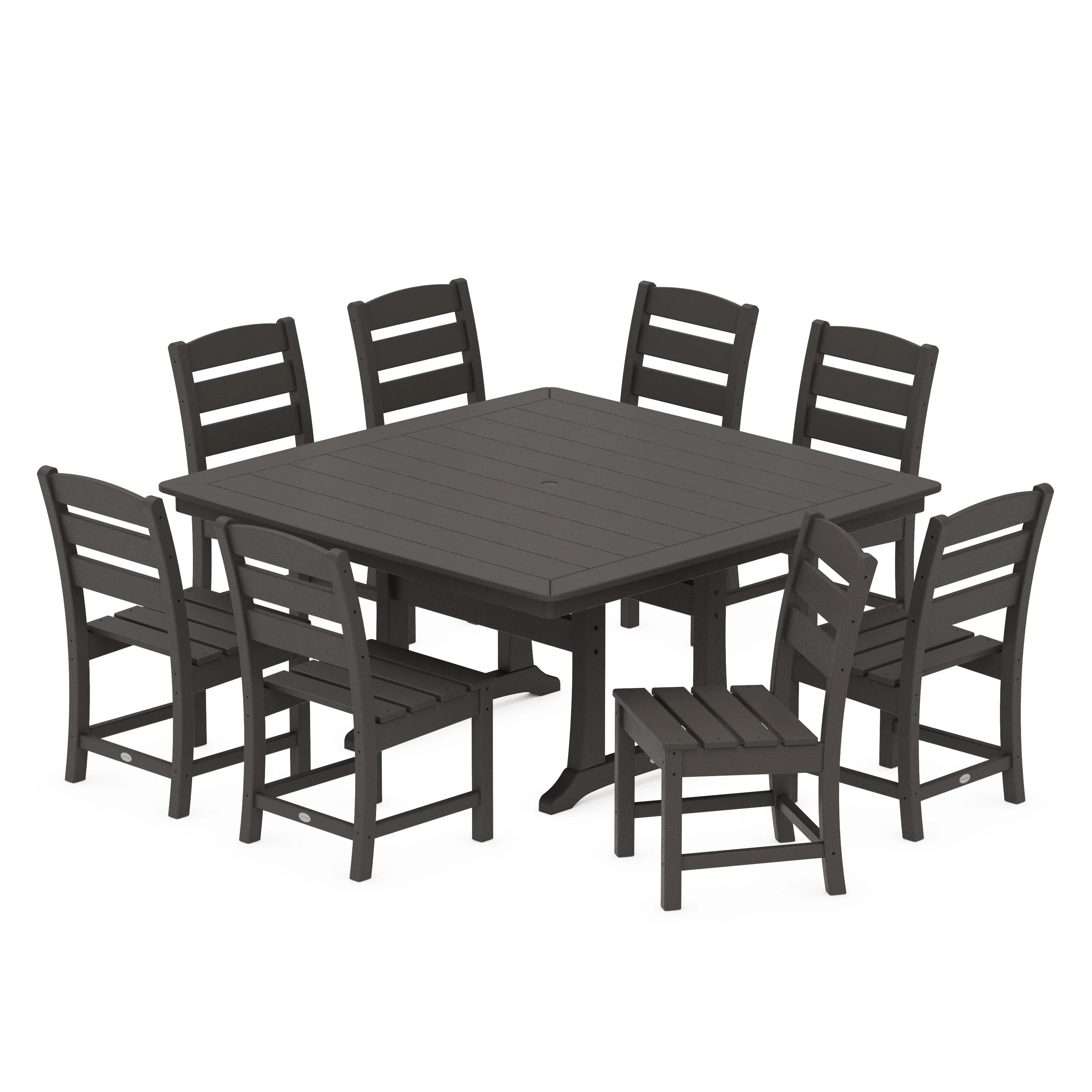 Lakeside 9-Piece Nautical Trestle Dining Set - Image 12