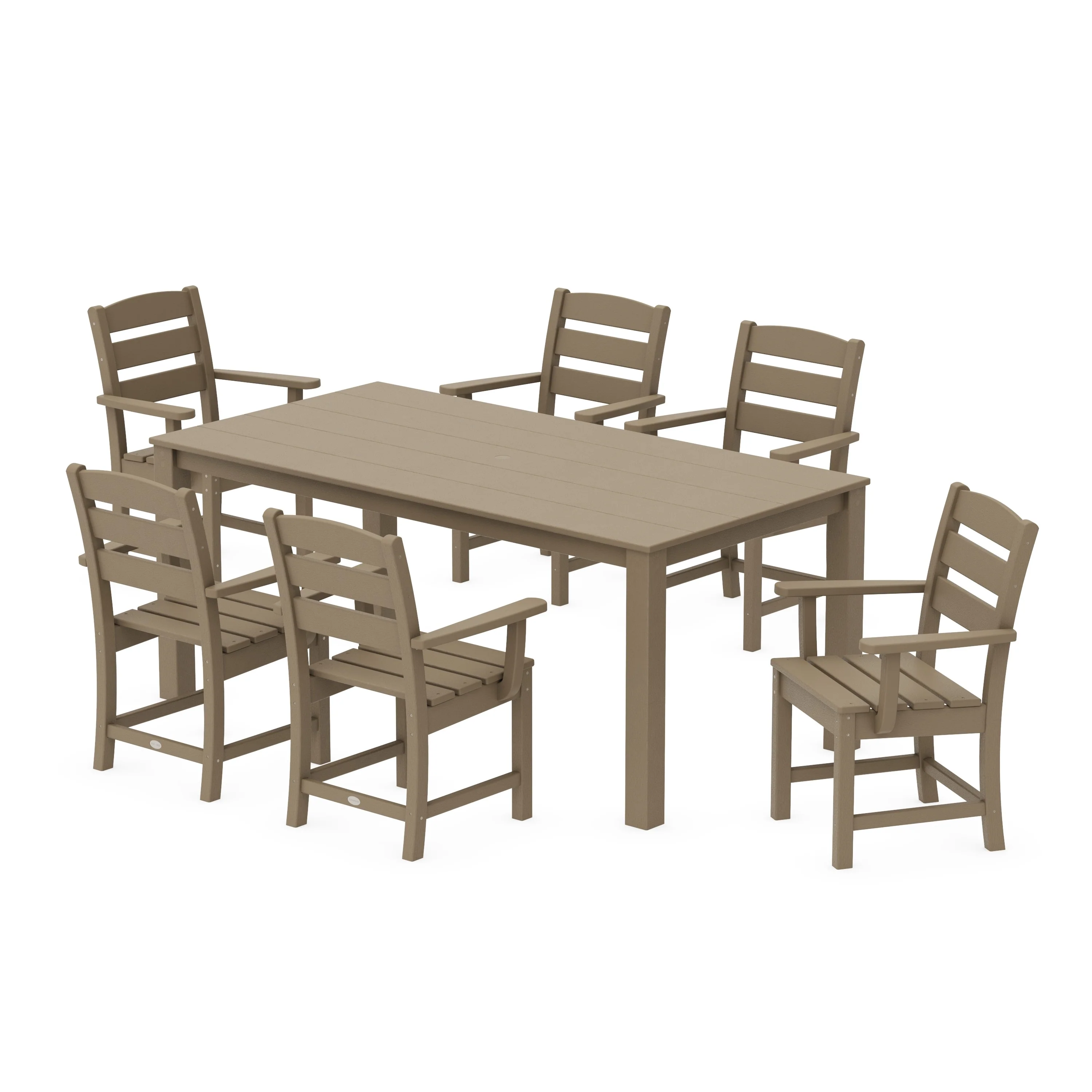 Lakeside Arm Chair 7-Piece Parsons Dining Set - Image 11