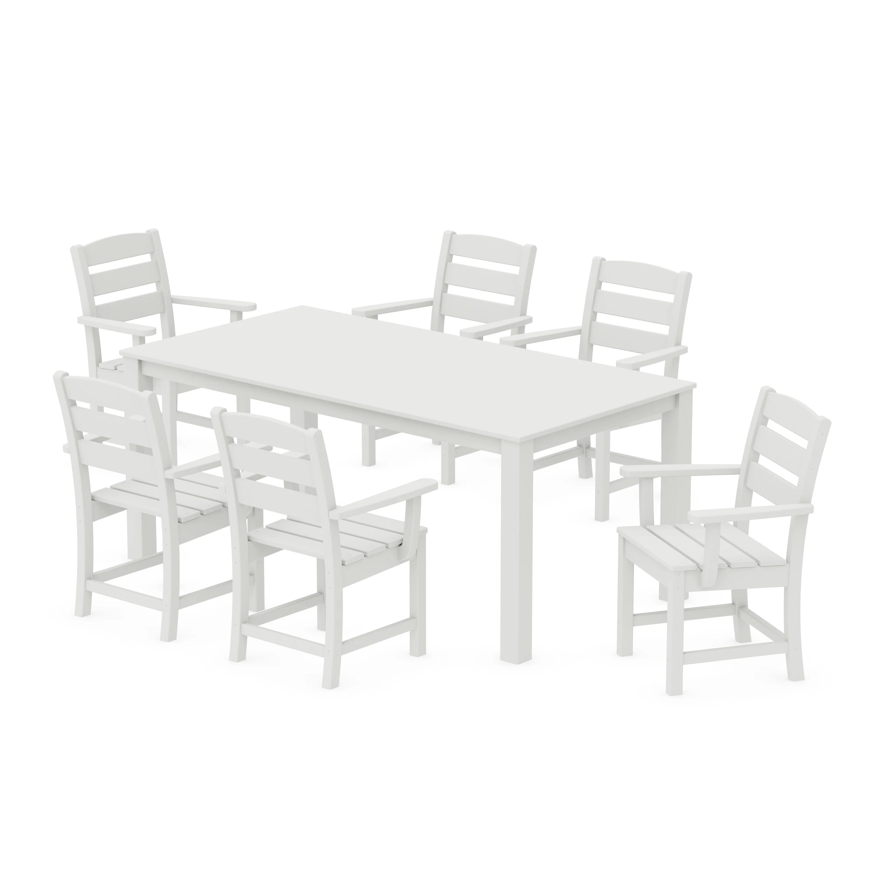 Lakeside Arm Chair 7-Piece Parsons Dining Set - Image 12