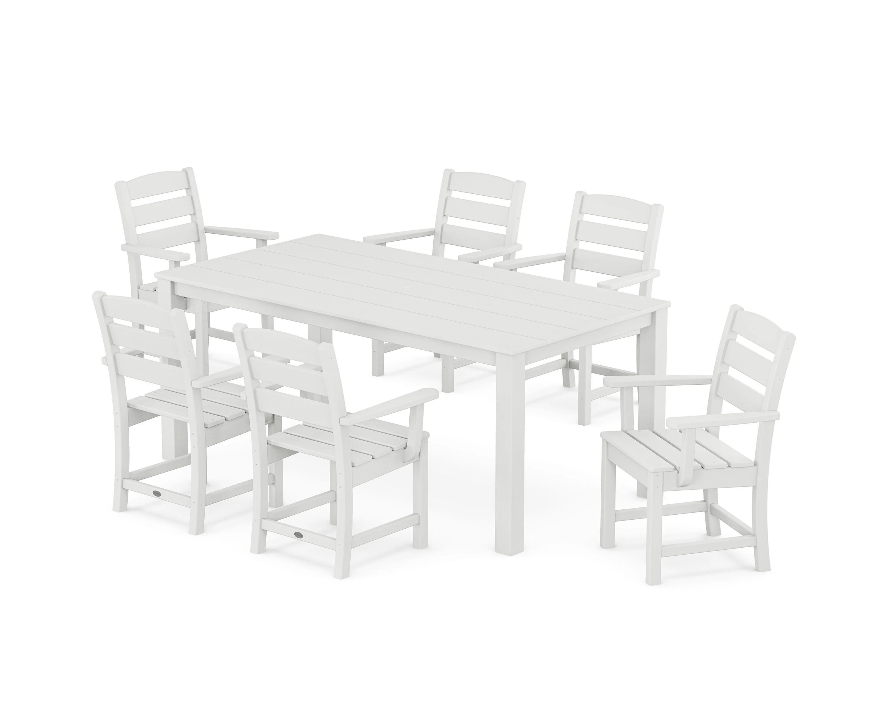 Lakeside Arm Chair 7-Piece Parsons Dining Set - Image 9