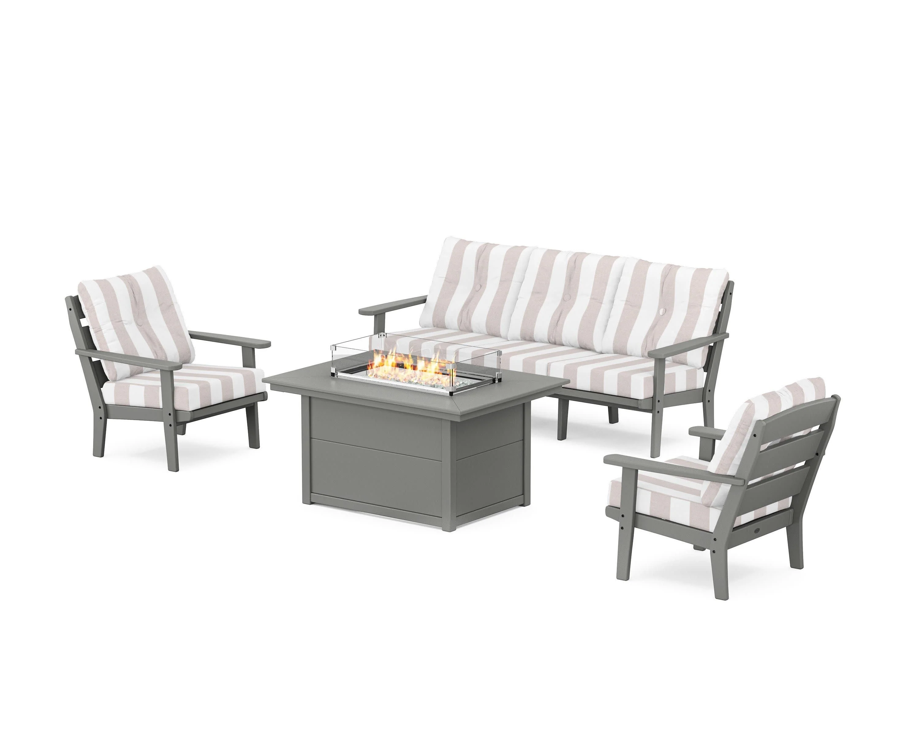 Lakeside Deep Seating Fire Pit Table Set - Image 109
