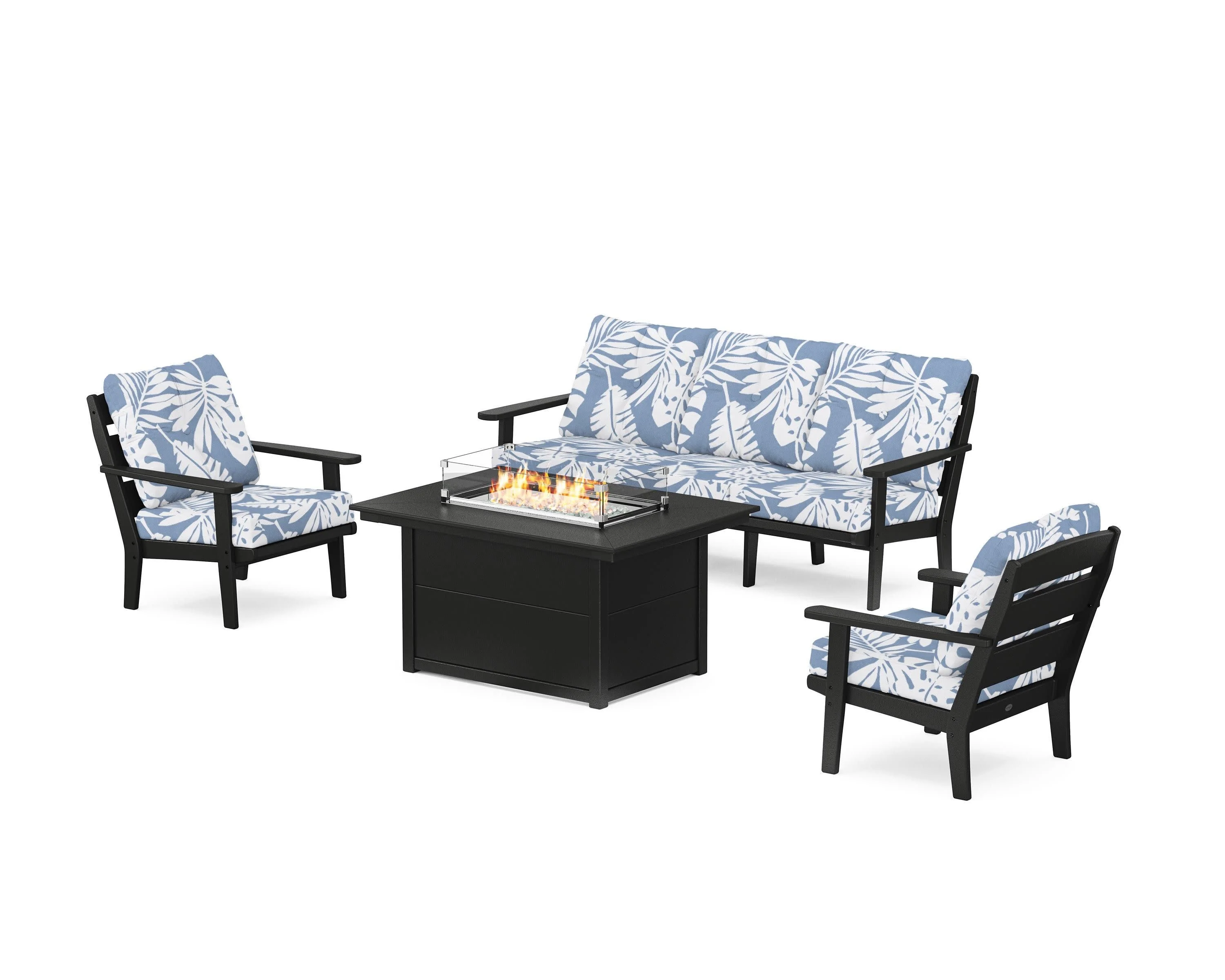 Lakeside Deep Seating Fire Pit Table Set - Image 111