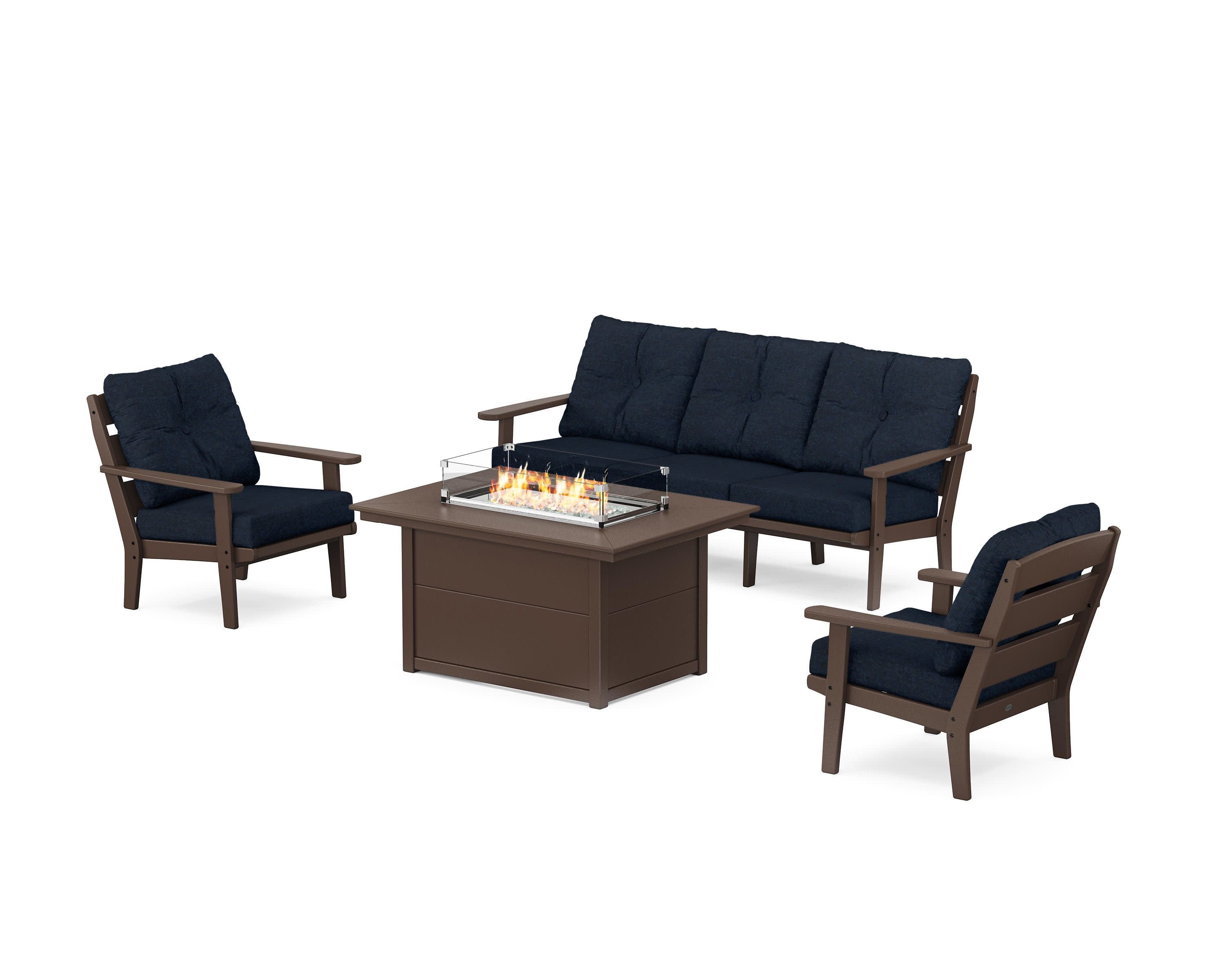 Lakeside Deep Seating Fire Pit Table Set - Image 125