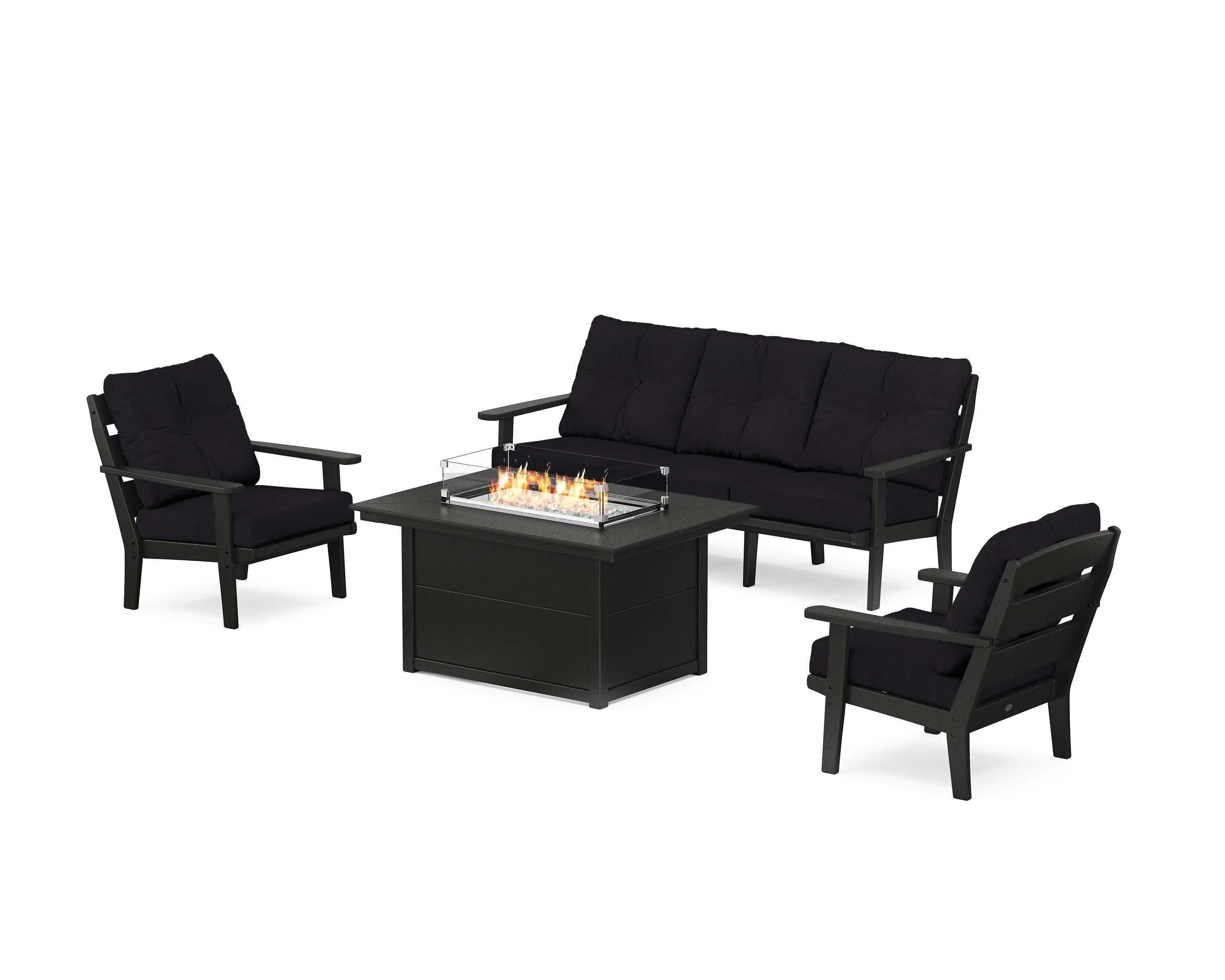 Lakeside Deep Seating Fire Pit Table Set - Image 129