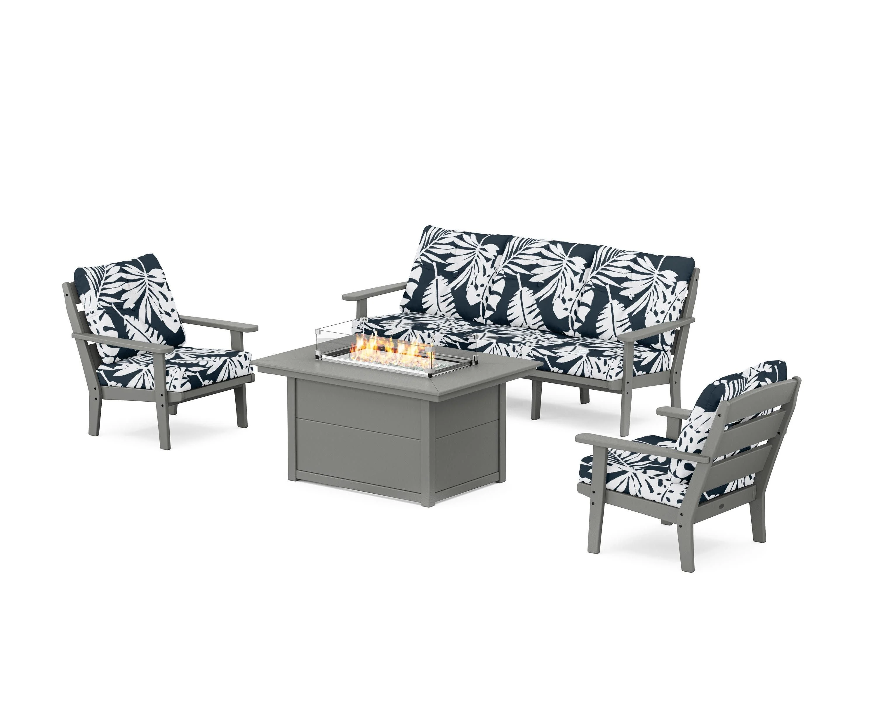 Lakeside Deep Seating Fire Pit Table Set - Image 13