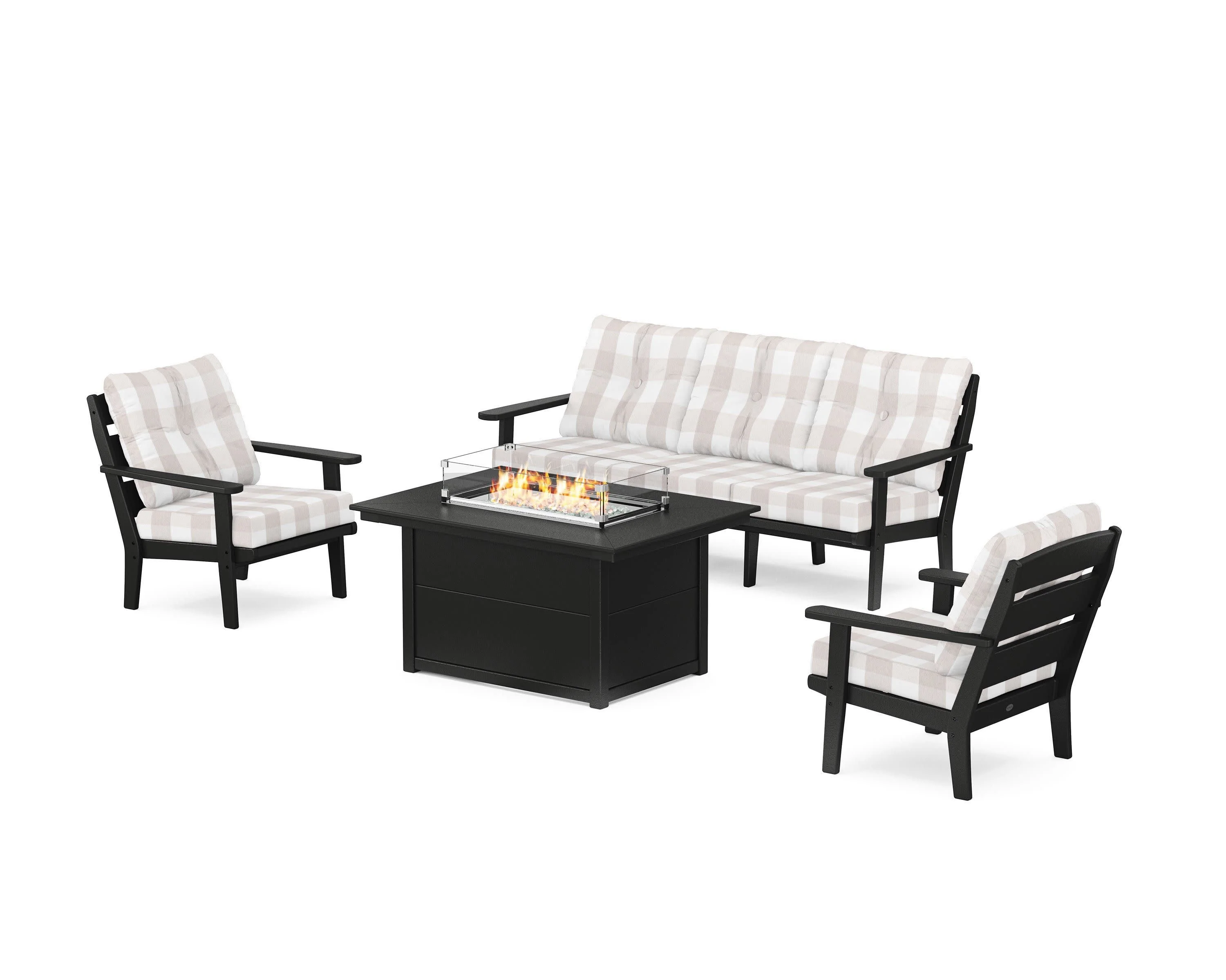 Lakeside Deep Seating Fire Pit Table Set - Image 130