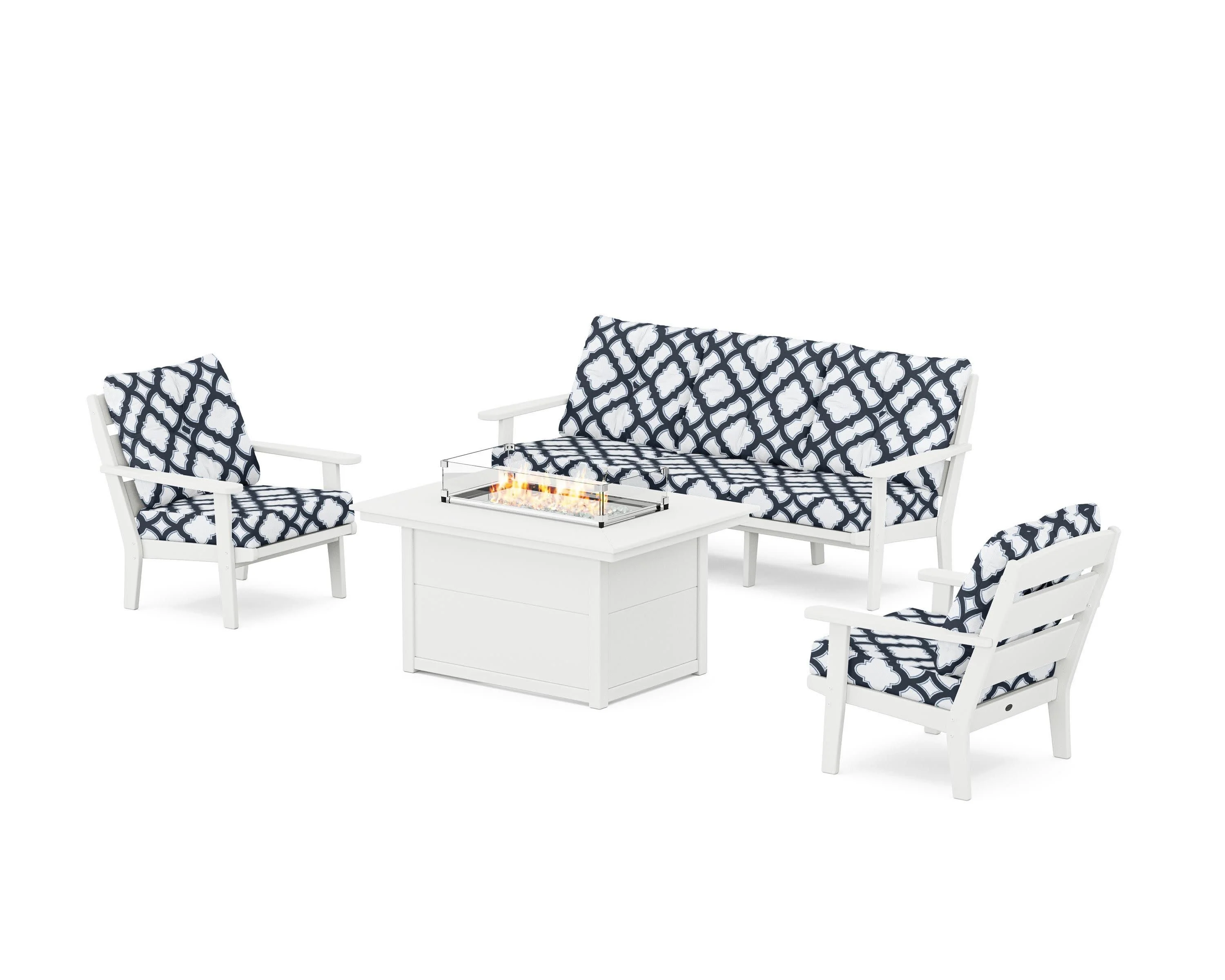 Lakeside Deep Seating Fire Pit Table Set - Image 14