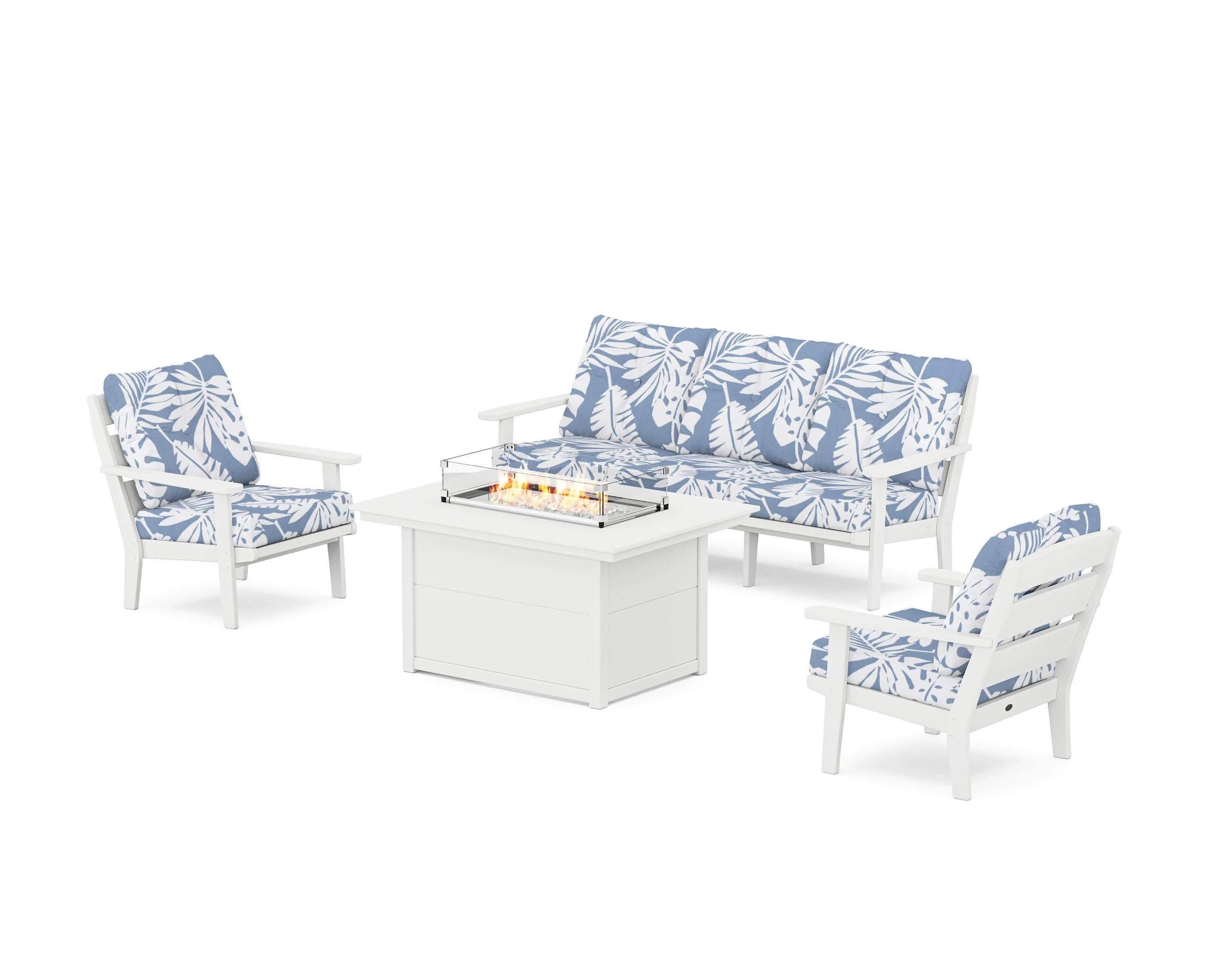 Lakeside Deep Seating Fire Pit Table Set - Image 141
