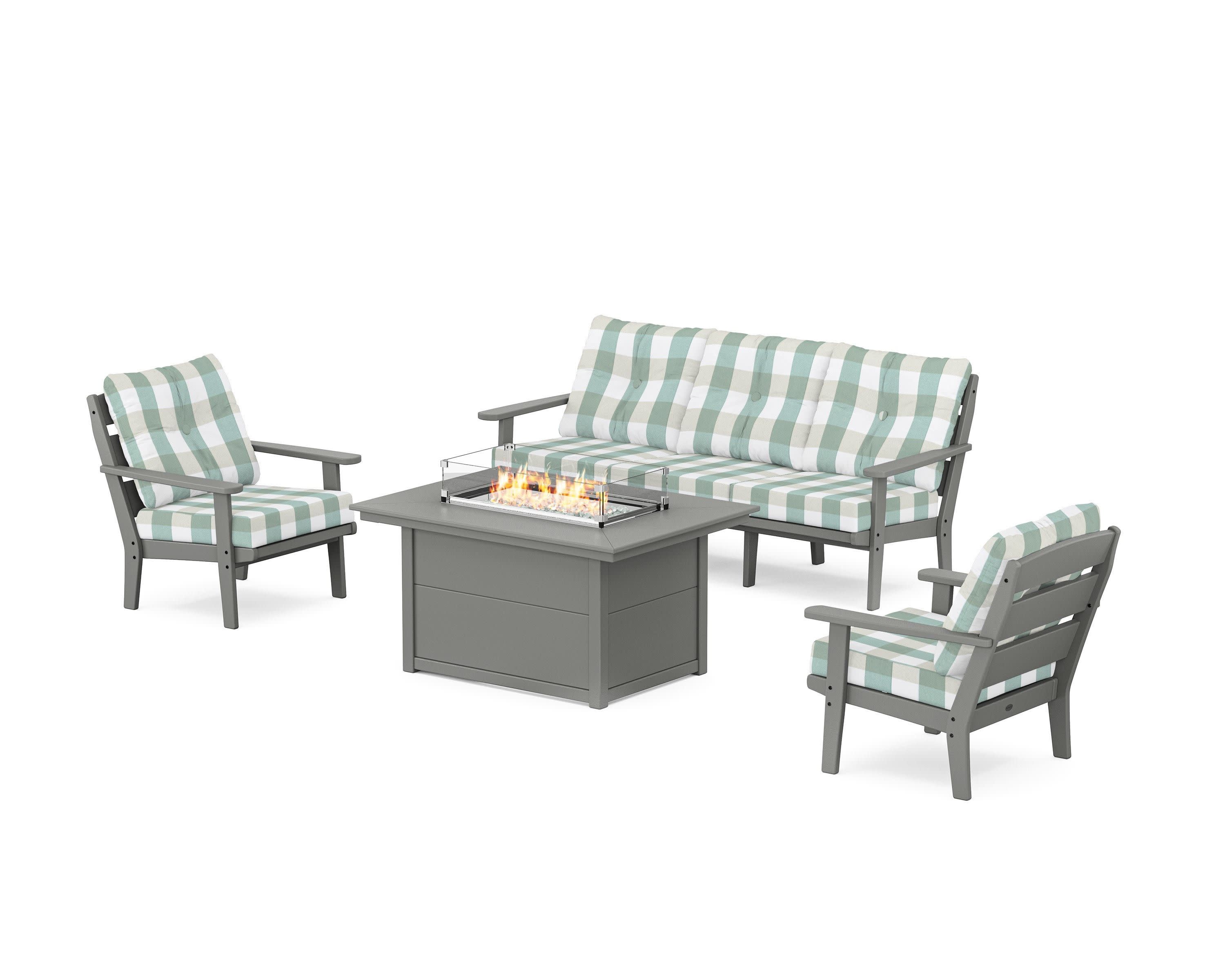 Lakeside Deep Seating Fire Pit Table Set - Image 145