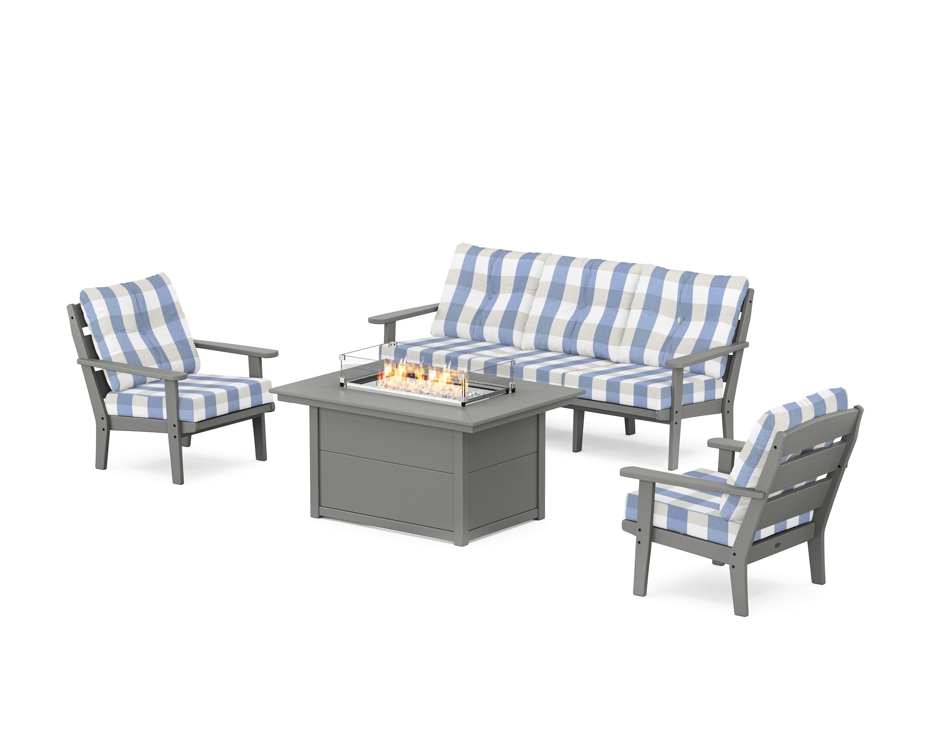 Lakeside Deep Seating Fire Pit Table Set - Image 146