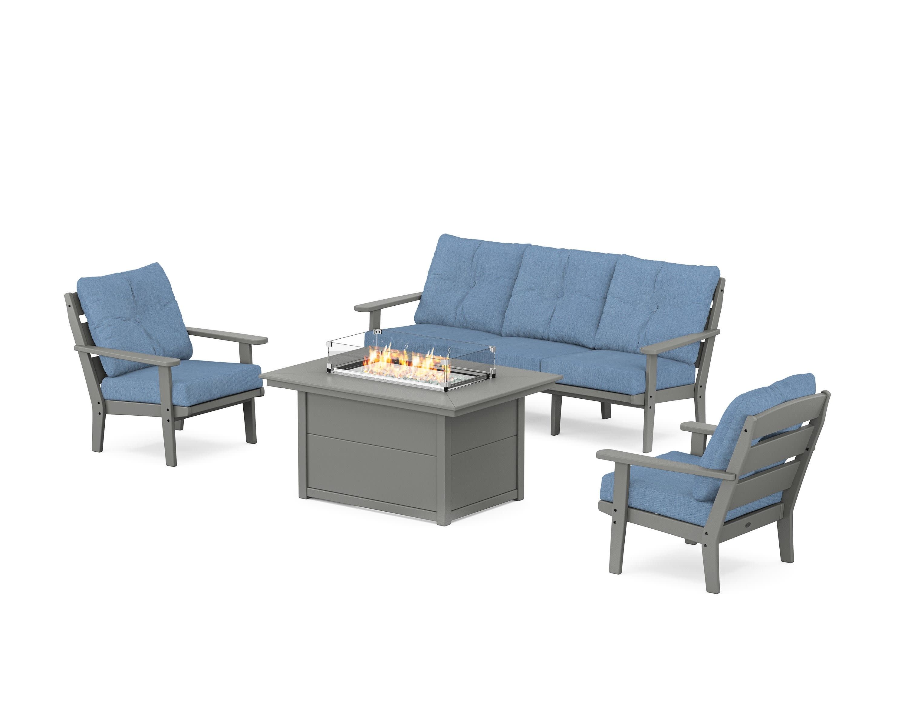 Lakeside Deep Seating Fire Pit Table Set - Image 15