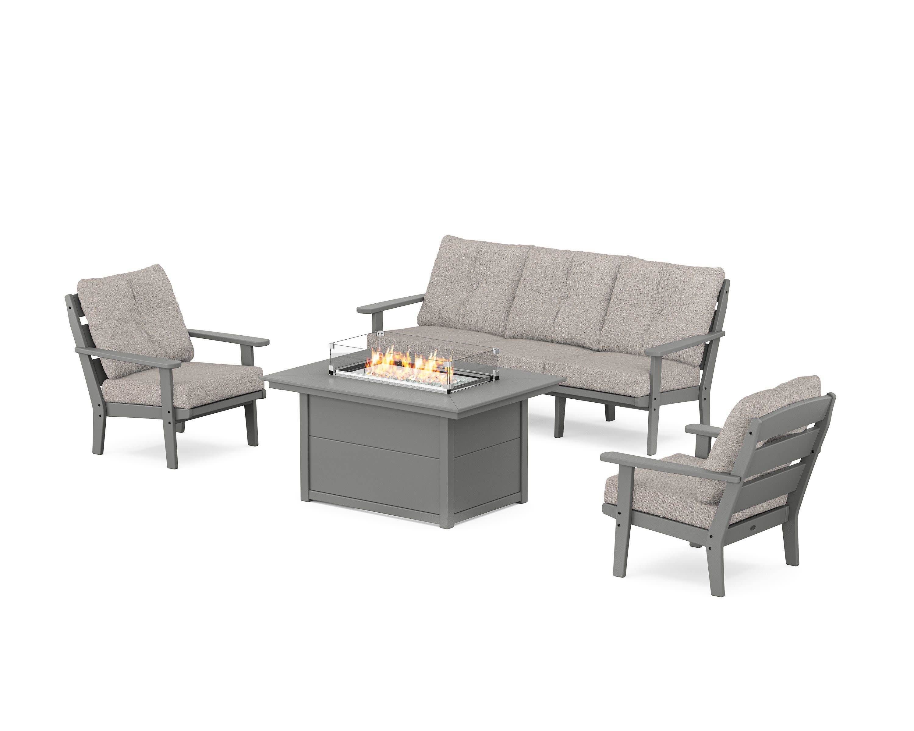 Lakeside Deep Seating Fire Pit Table Set - Image 150
