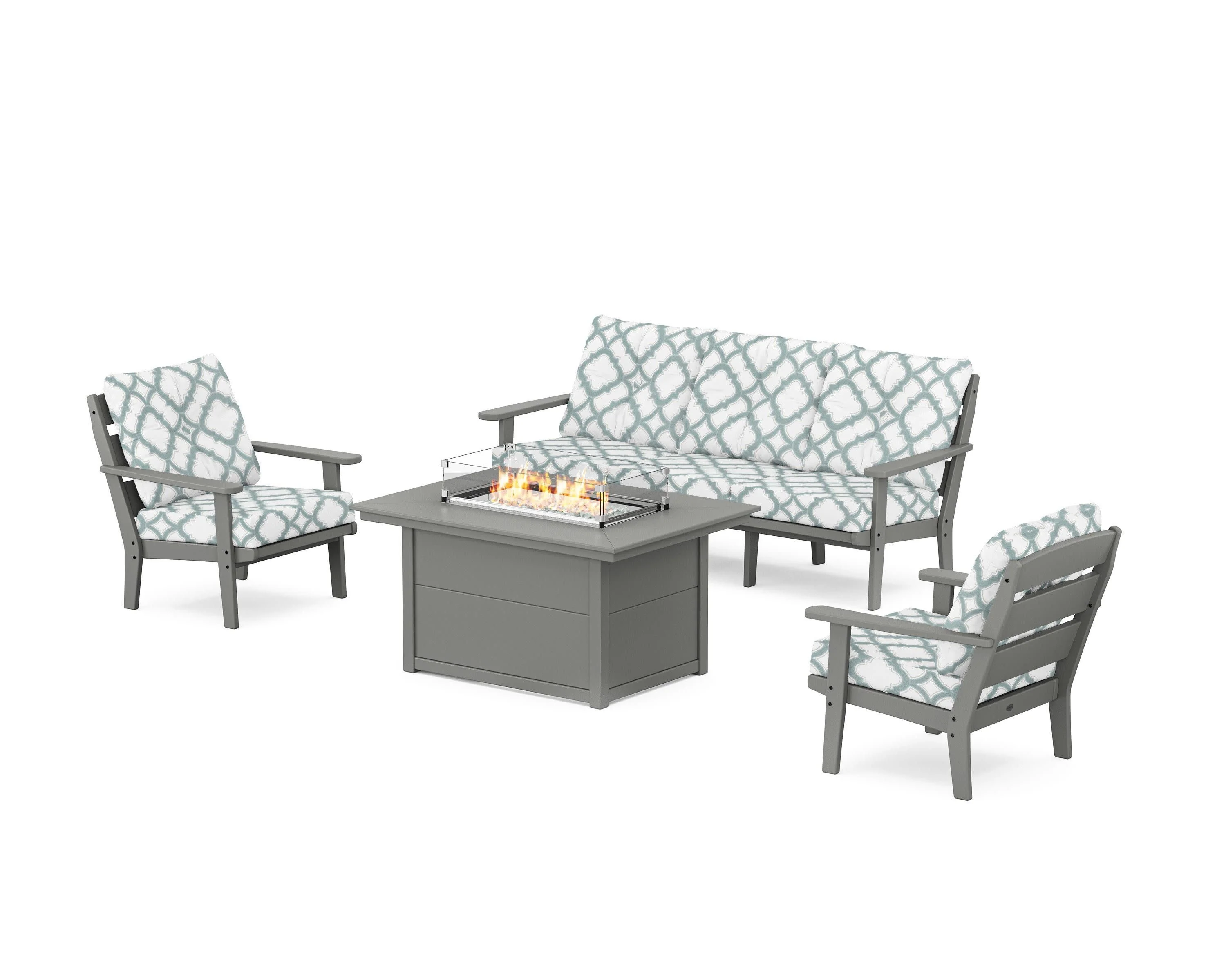 Lakeside Deep Seating Fire Pit Table Set - Image 162