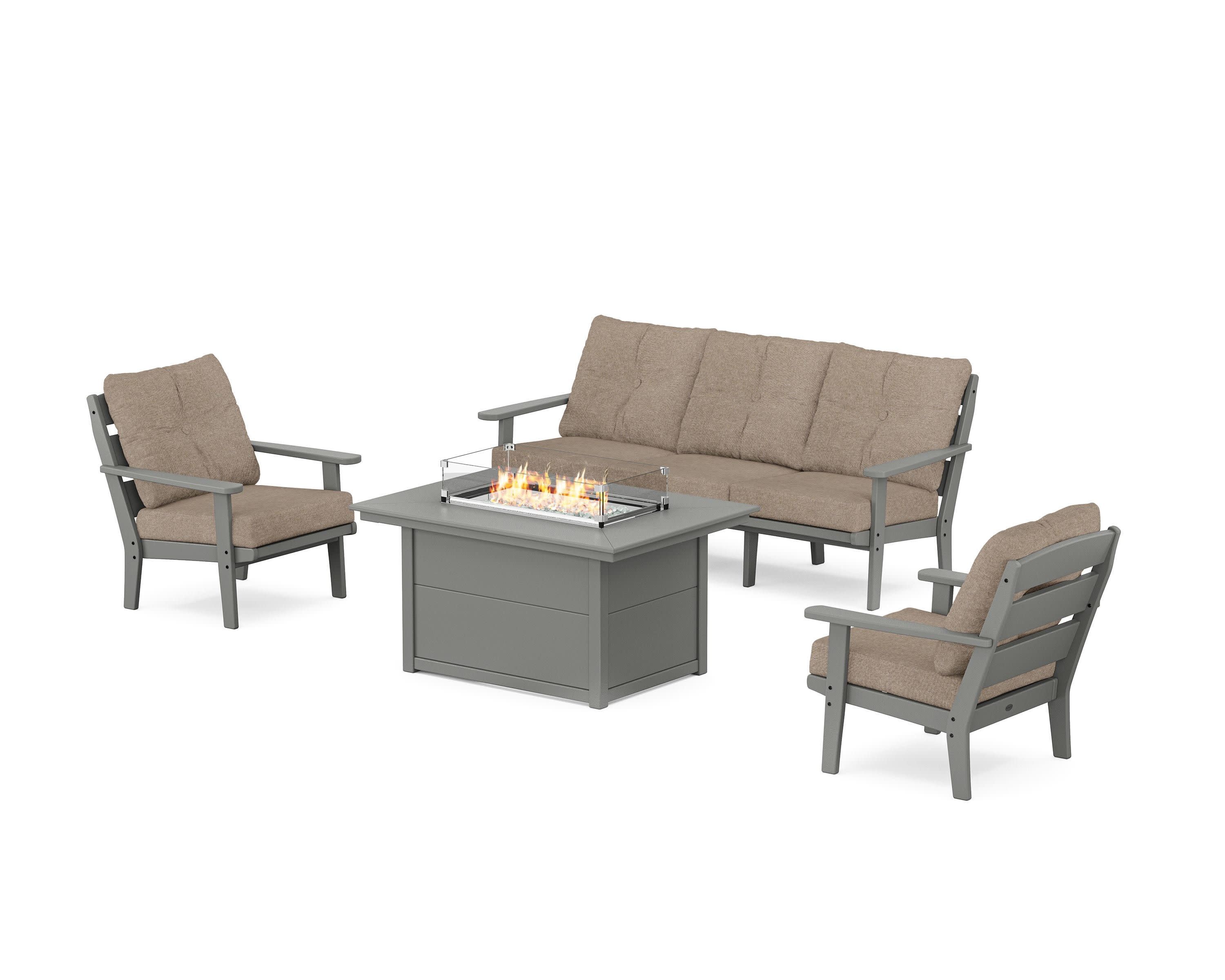 Lakeside Deep Seating Fire Pit Table Set - Image 163