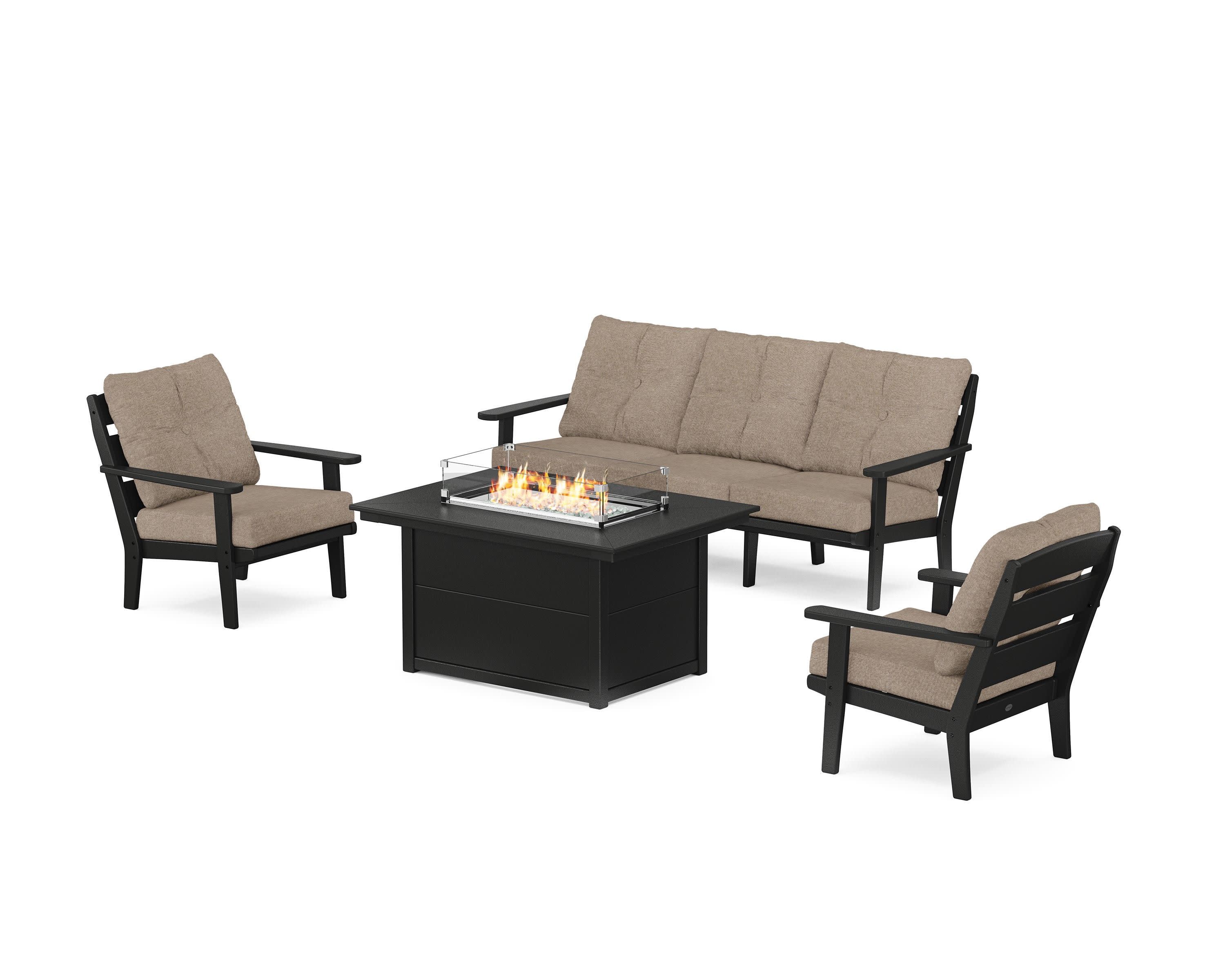 Lakeside Deep Seating Fire Pit Table Set - Image 170