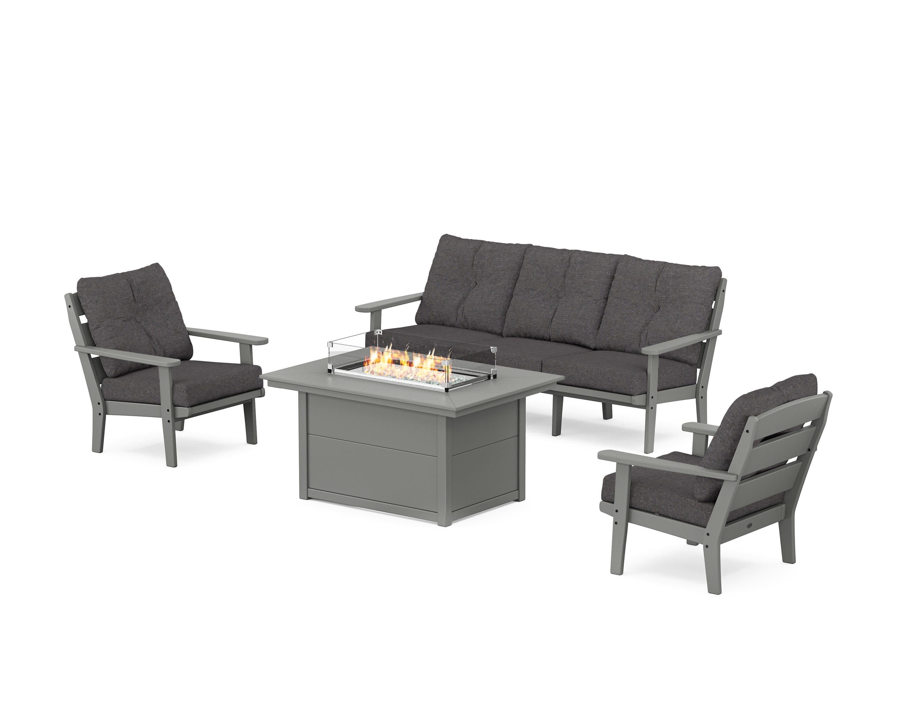 Lakeside Deep Seating Fire Pit Table Set - Image 173