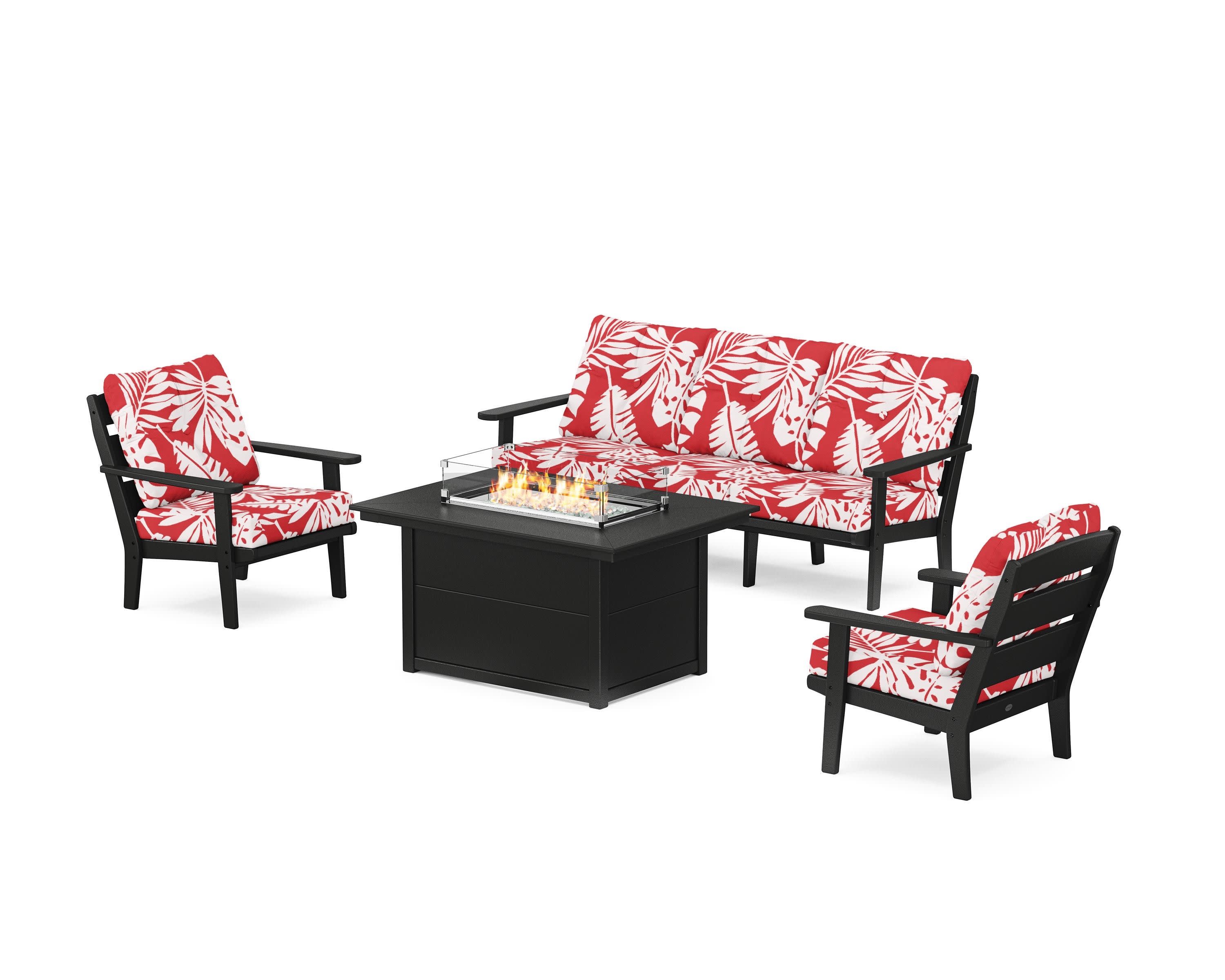 Lakeside Deep Seating Fire Pit Table Set - Image 188