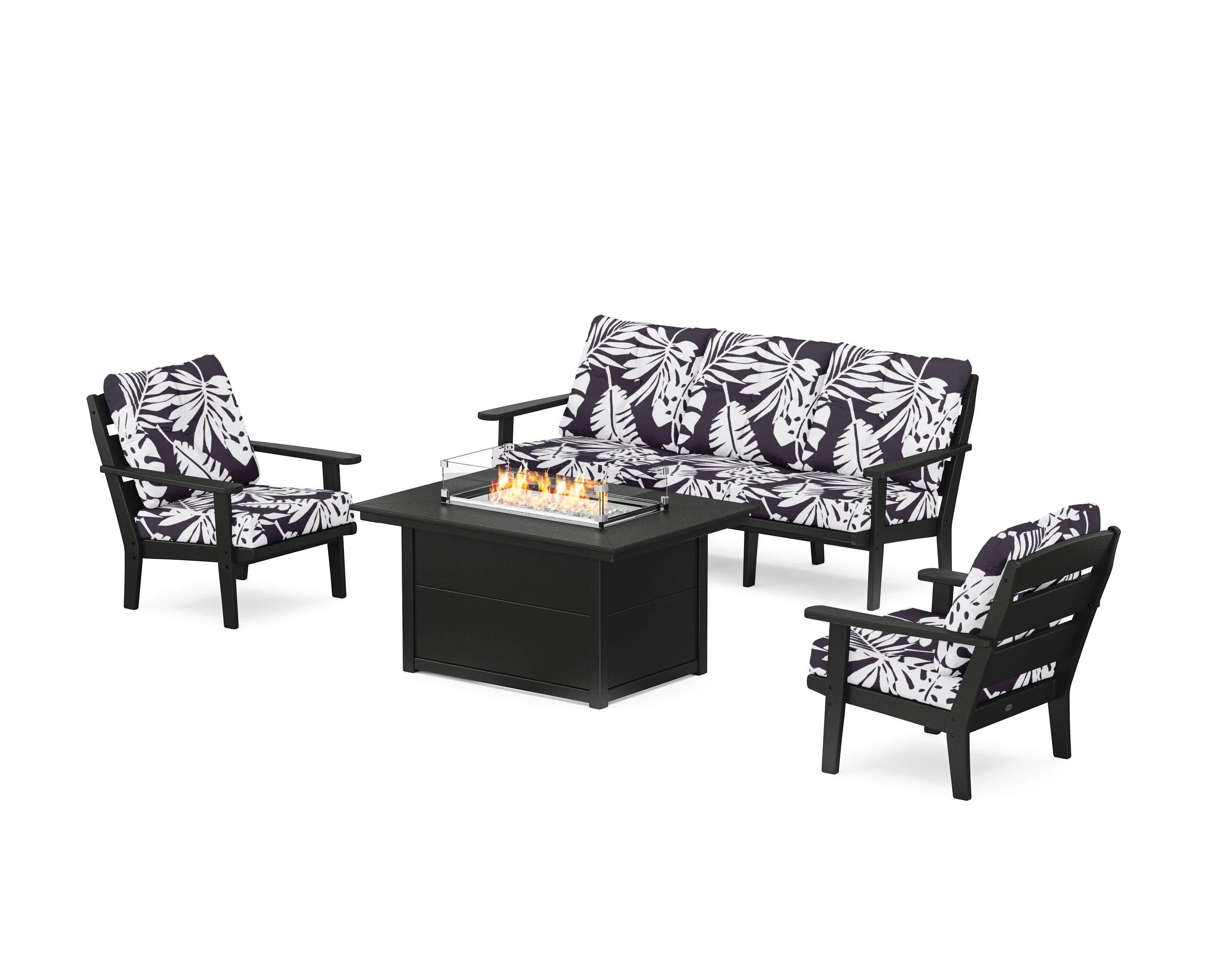 Lakeside Deep Seating Fire Pit Table Set - Image 189