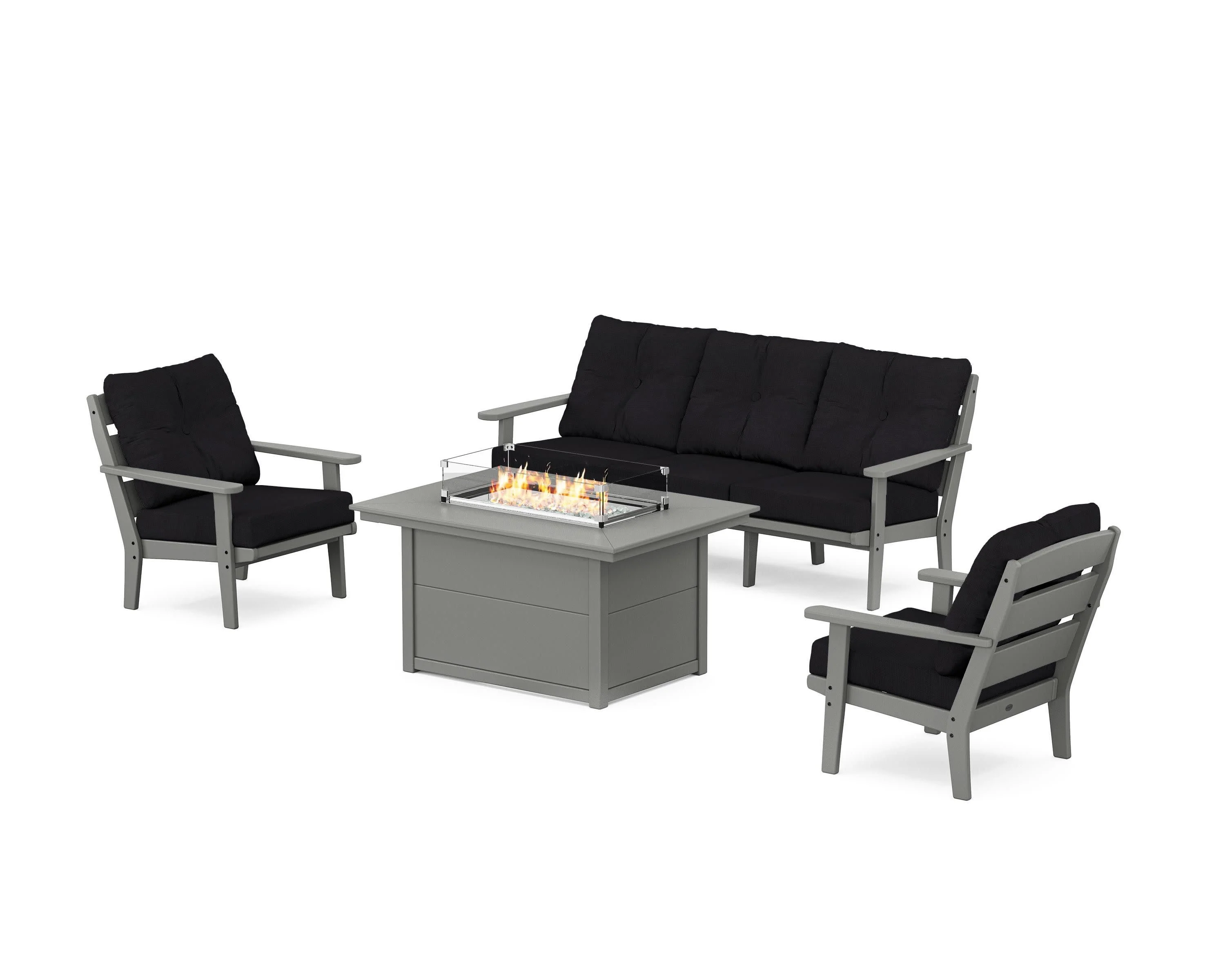 Lakeside Deep Seating Fire Pit Table Set - Image 20
