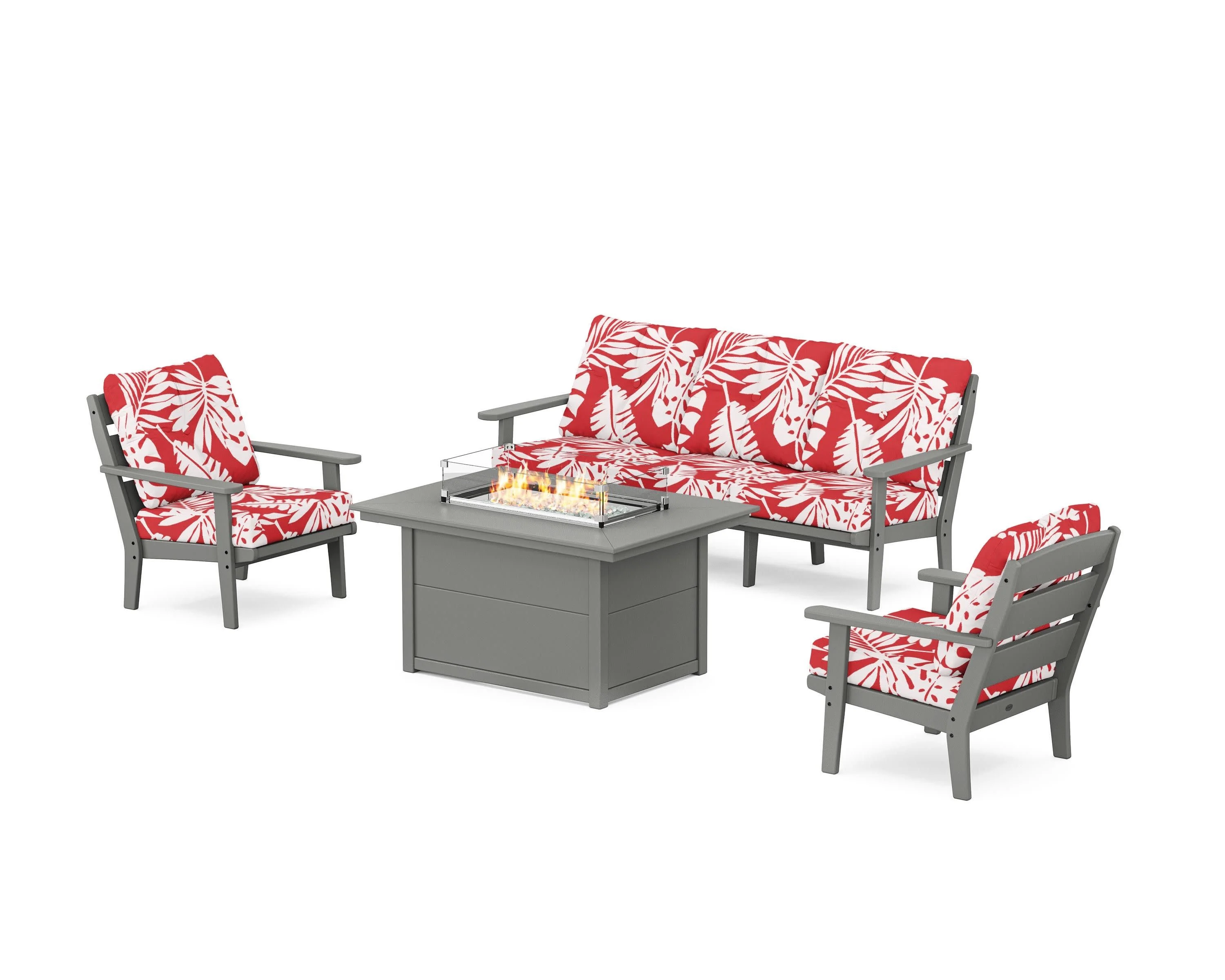 Lakeside Deep Seating Fire Pit Table Set - Image 200
