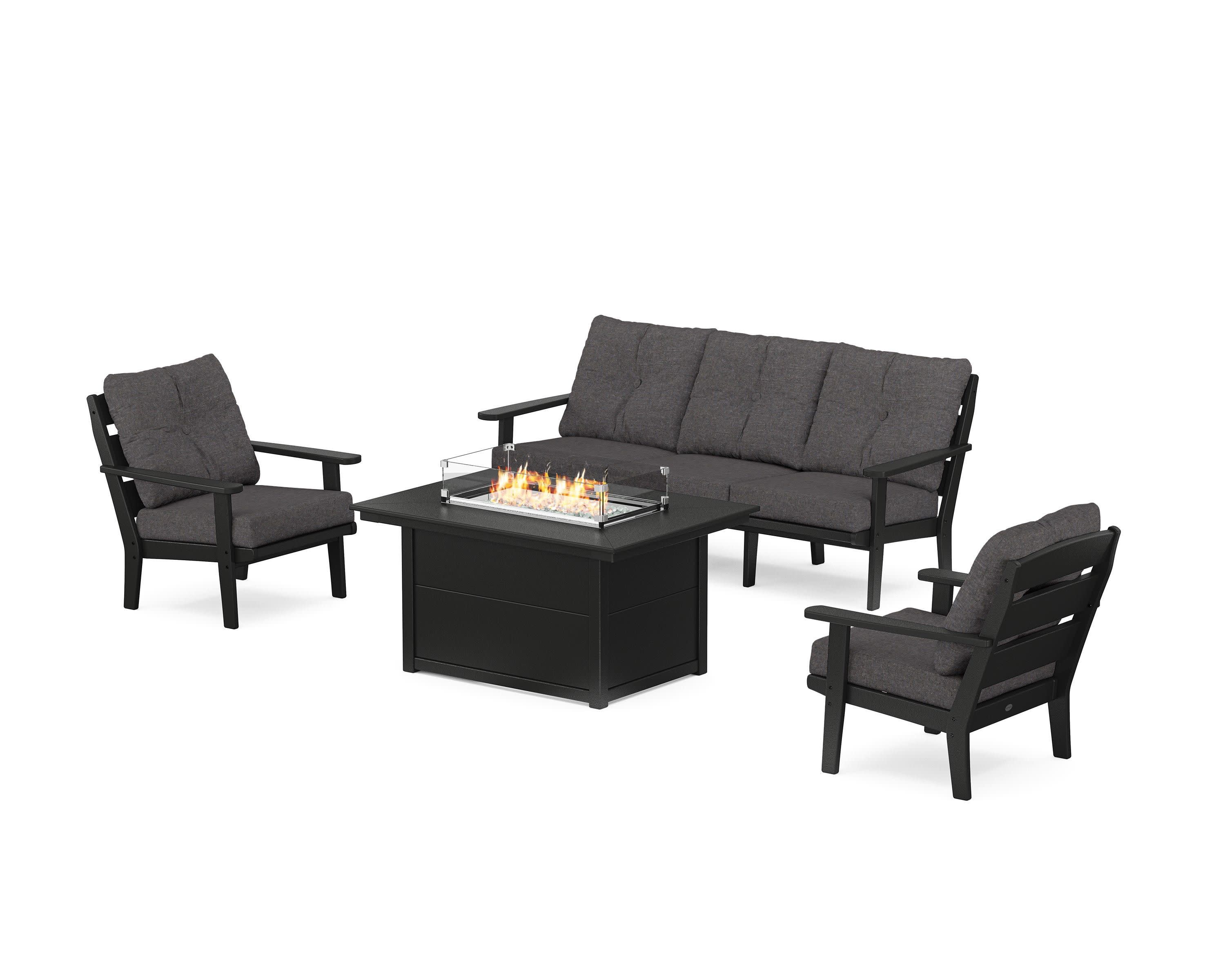 Lakeside Deep Seating Fire Pit Table Set - Image 202