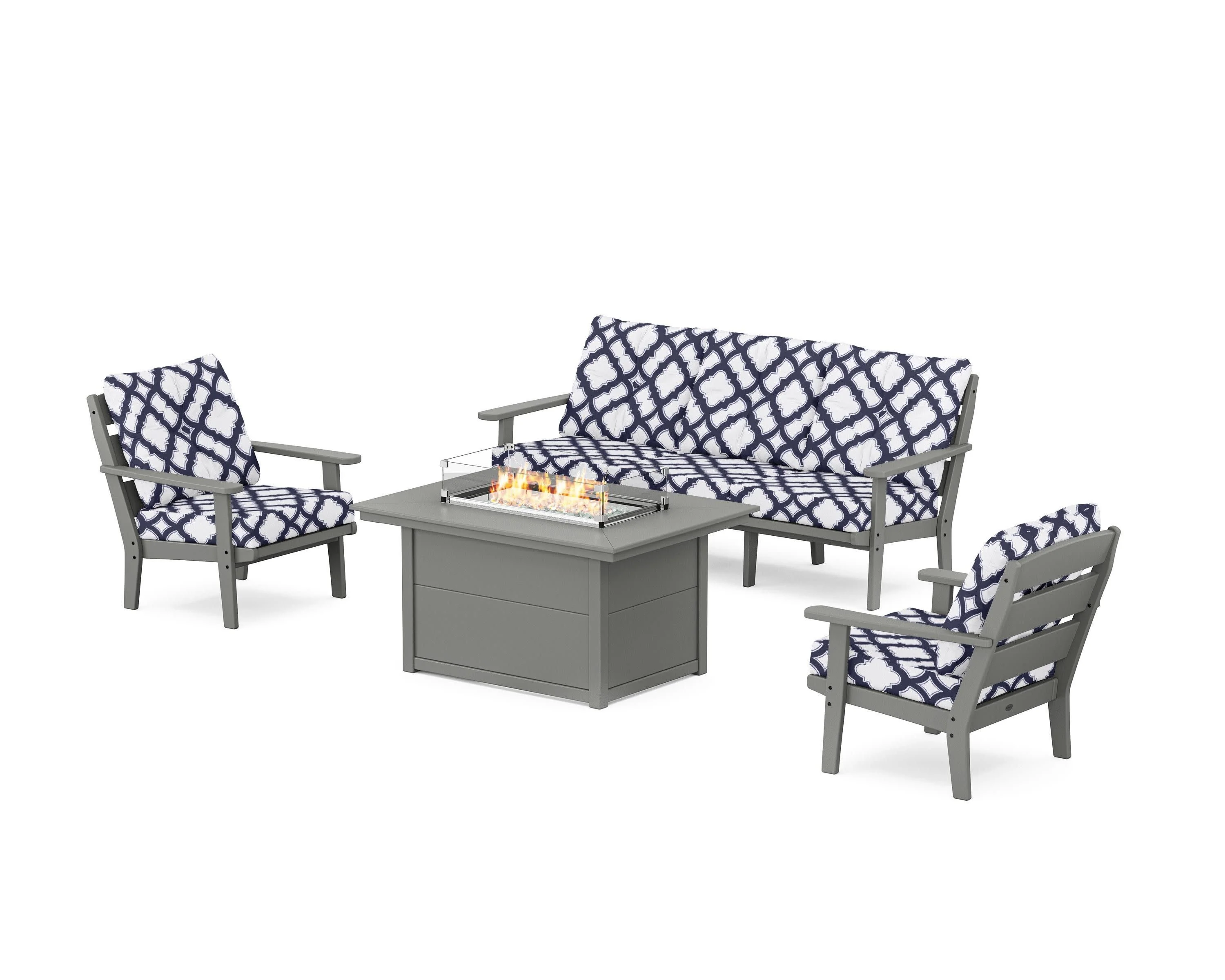 Lakeside Deep Seating Fire Pit Table Set - Image 24