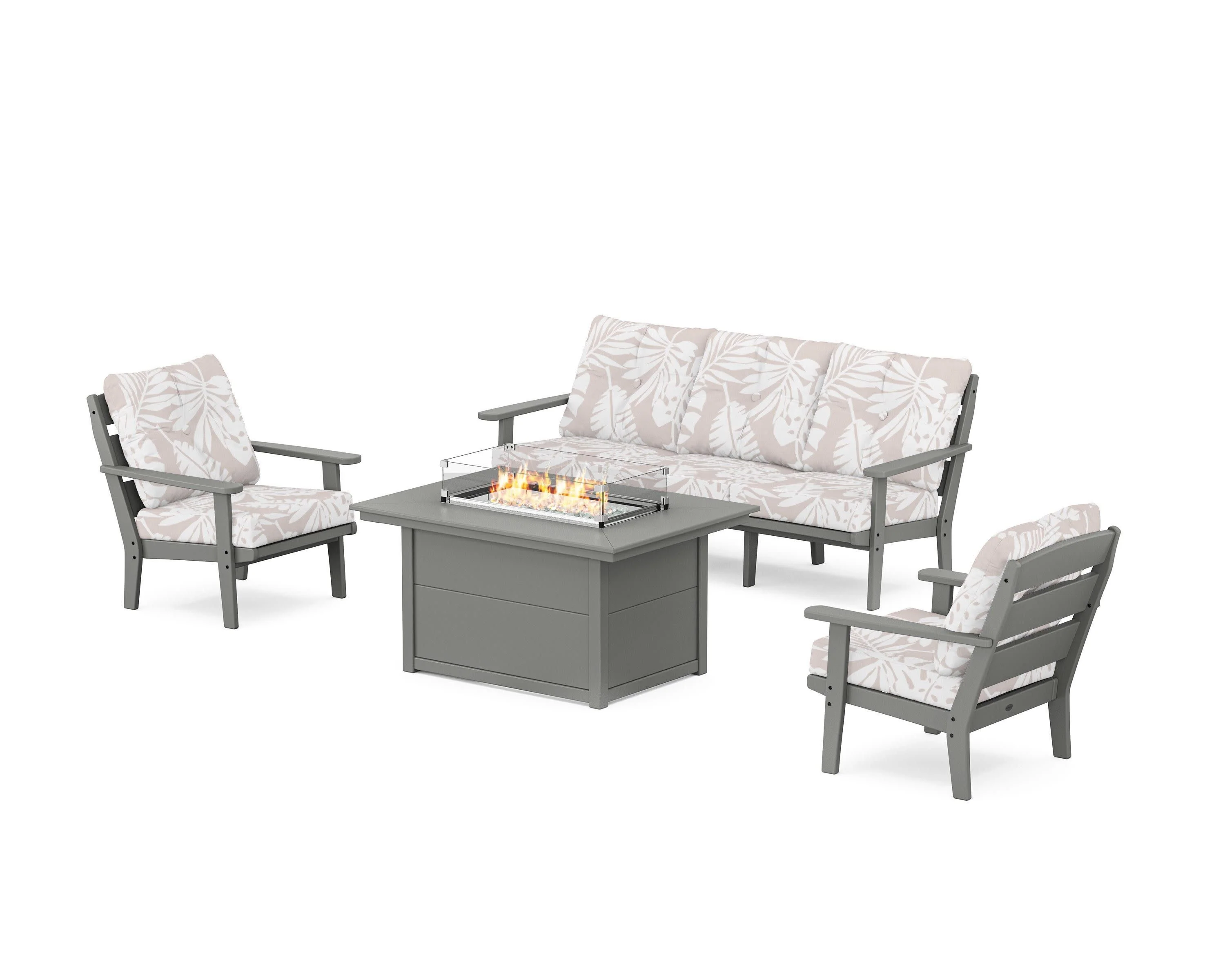 Lakeside Deep Seating Fire Pit Table Set - Image 25