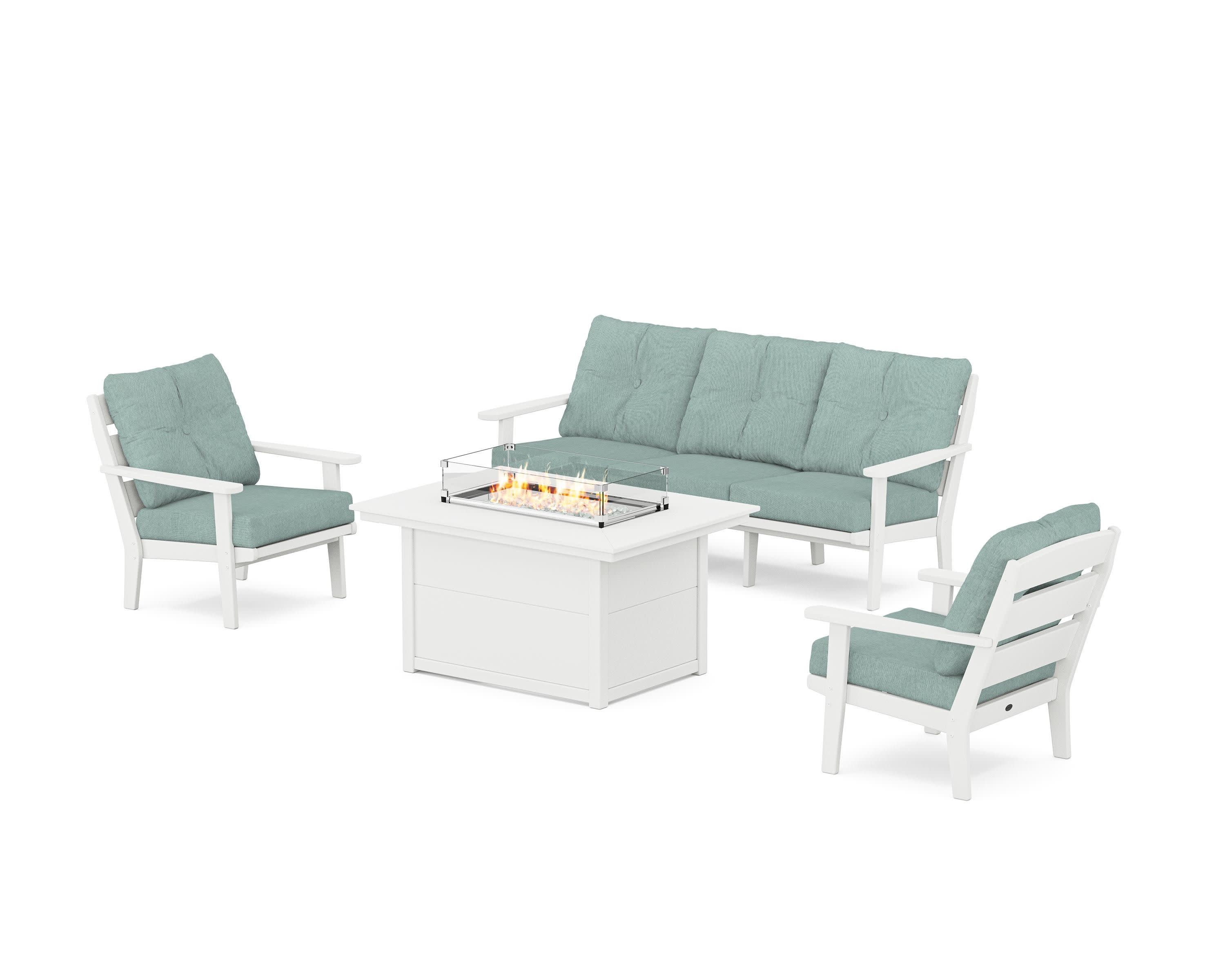 Lakeside Deep Seating Fire Pit Table Set - Image 36