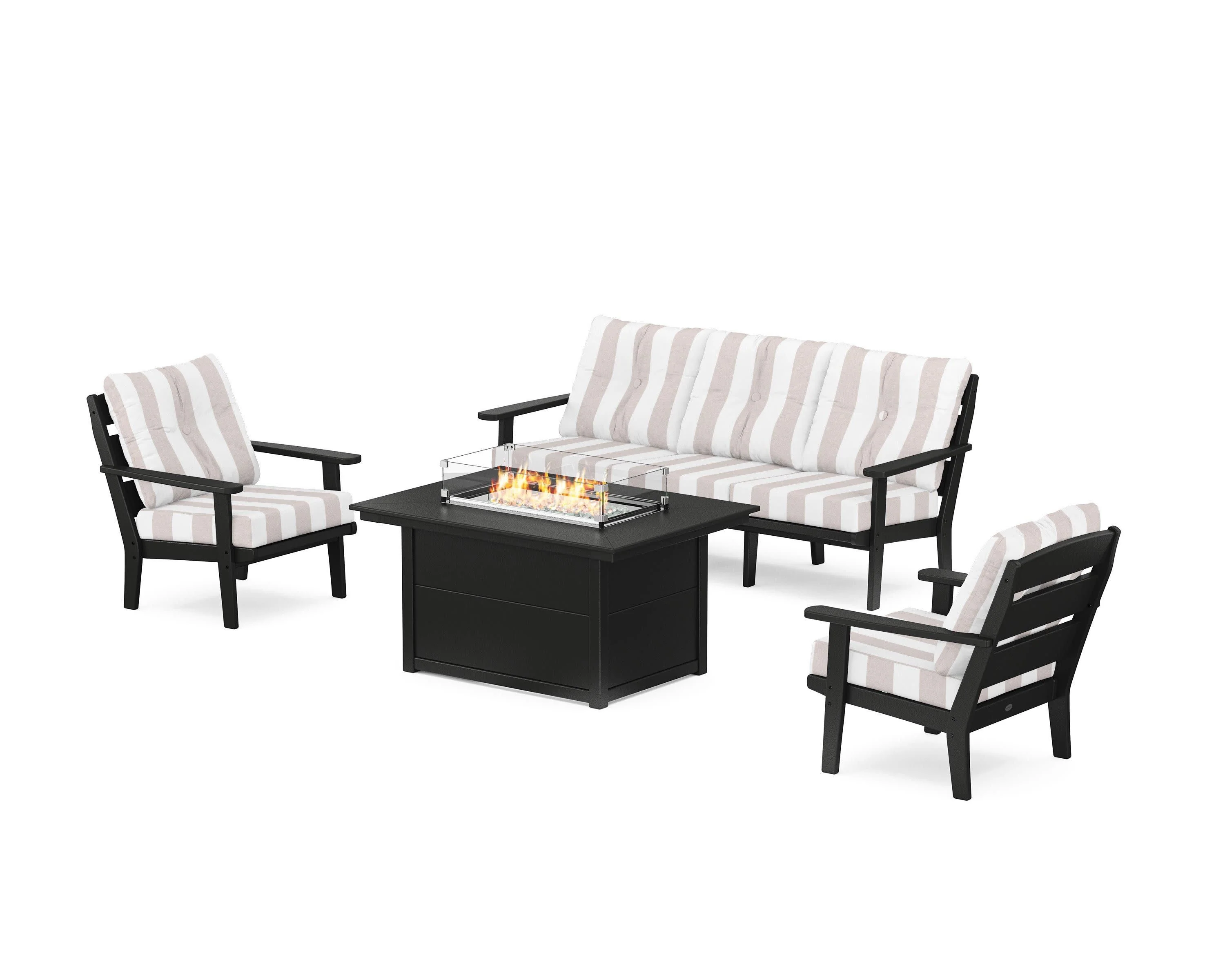 Lakeside Deep Seating Fire Pit Table Set - Image 37