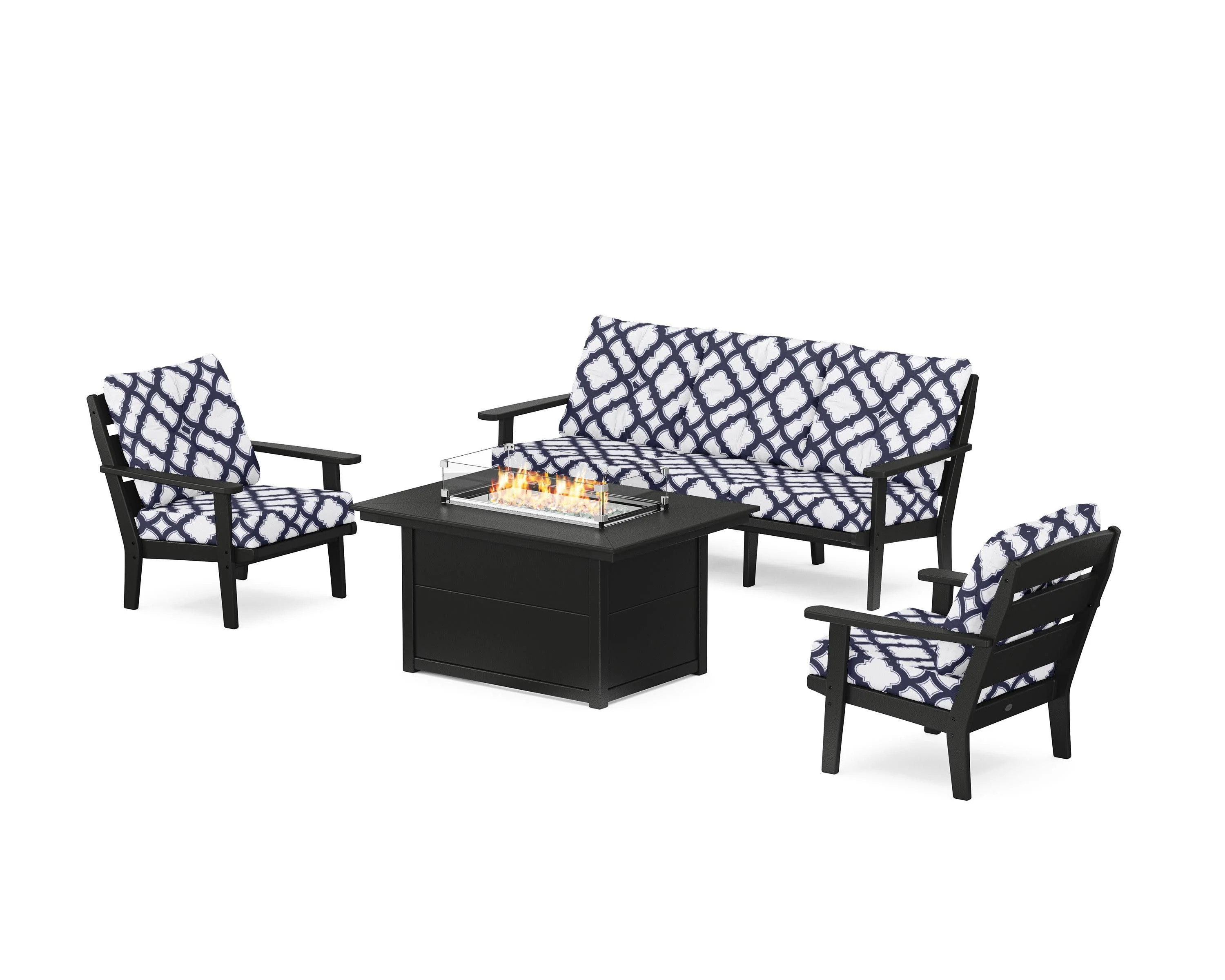 Lakeside Deep Seating Fire Pit Table Set - Image 47
