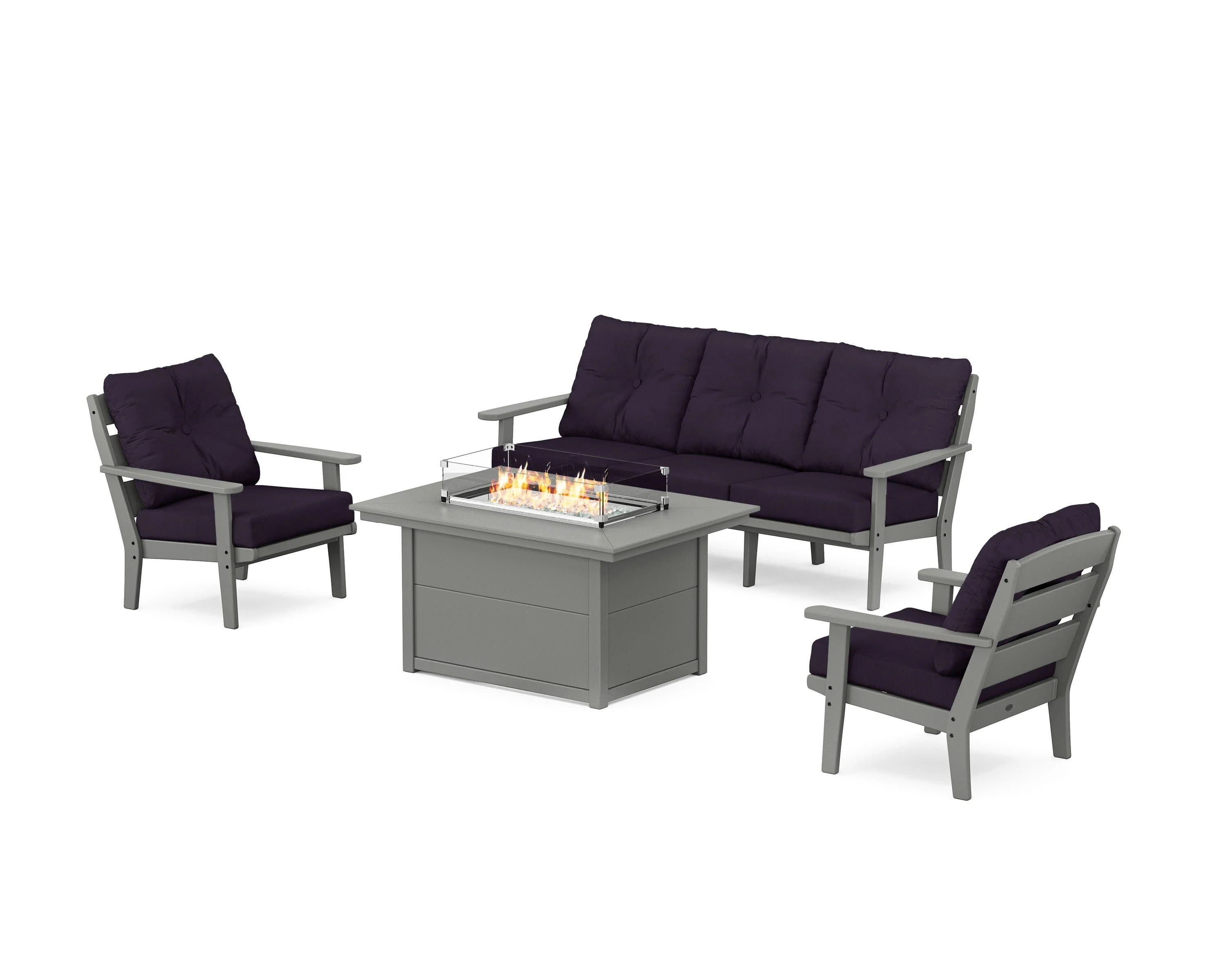 Lakeside Deep Seating Fire Pit Table Set - Image 49