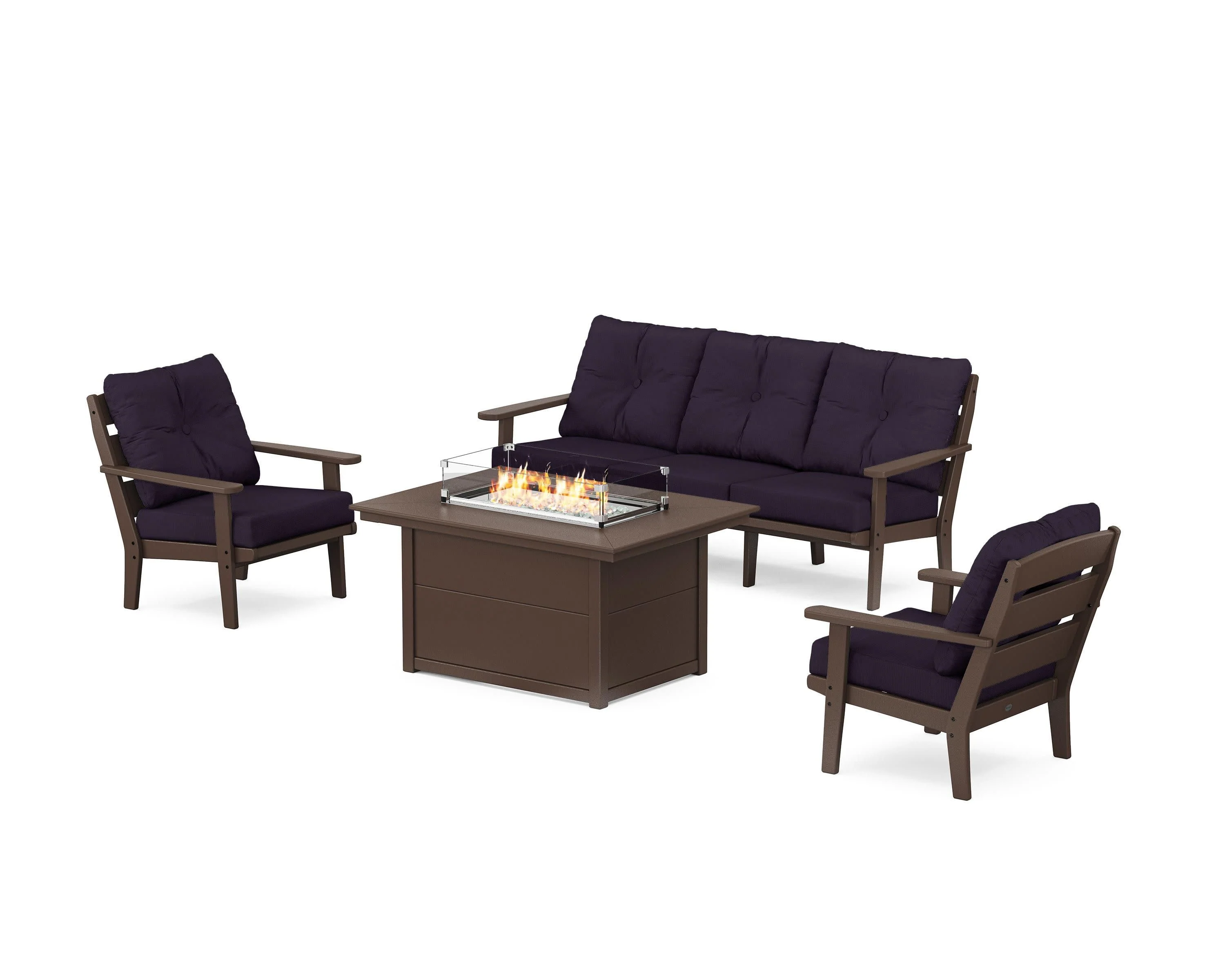 Lakeside Deep Seating Fire Pit Table Set - Image 5