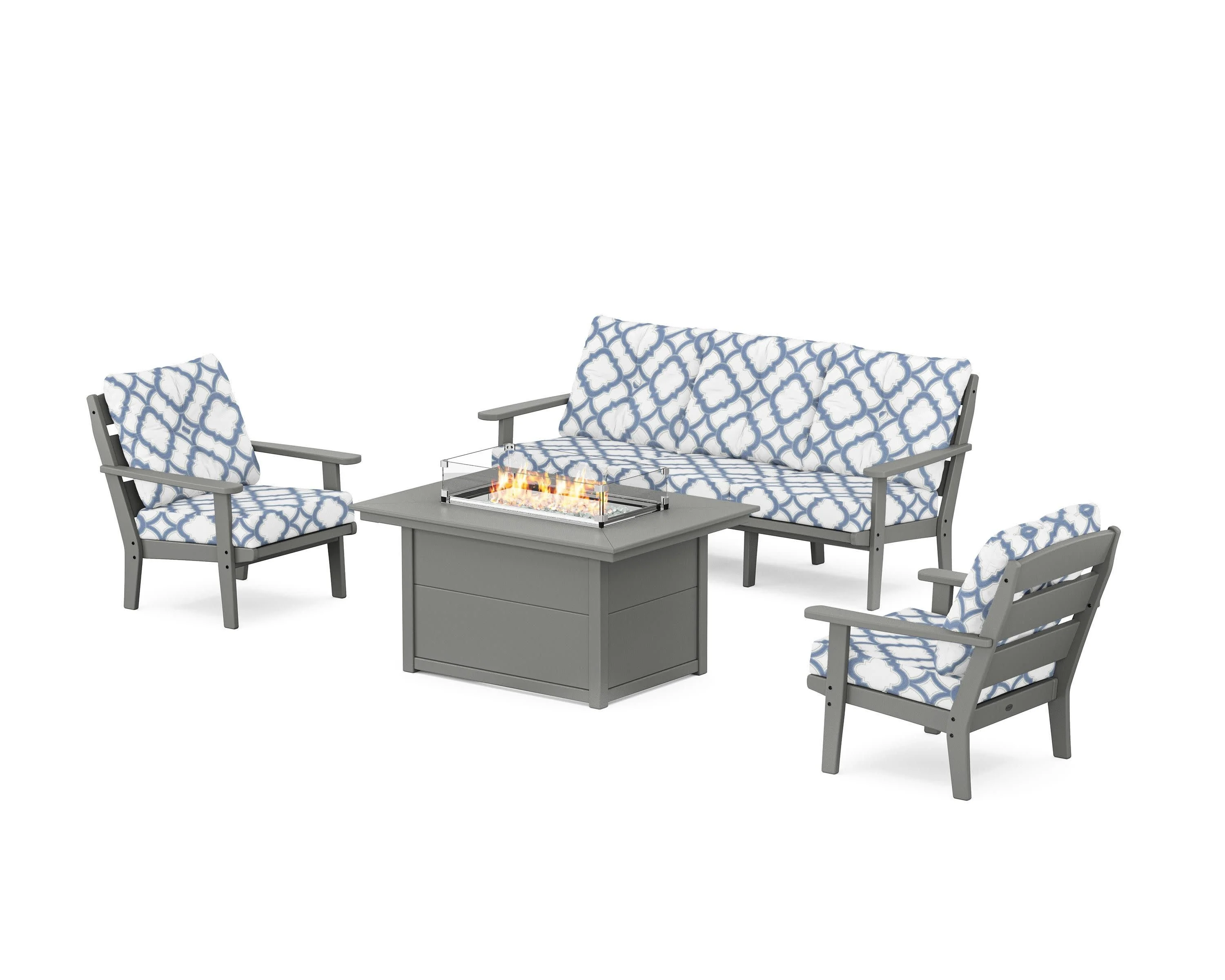 Lakeside Deep Seating Fire Pit Table Set - Image 57