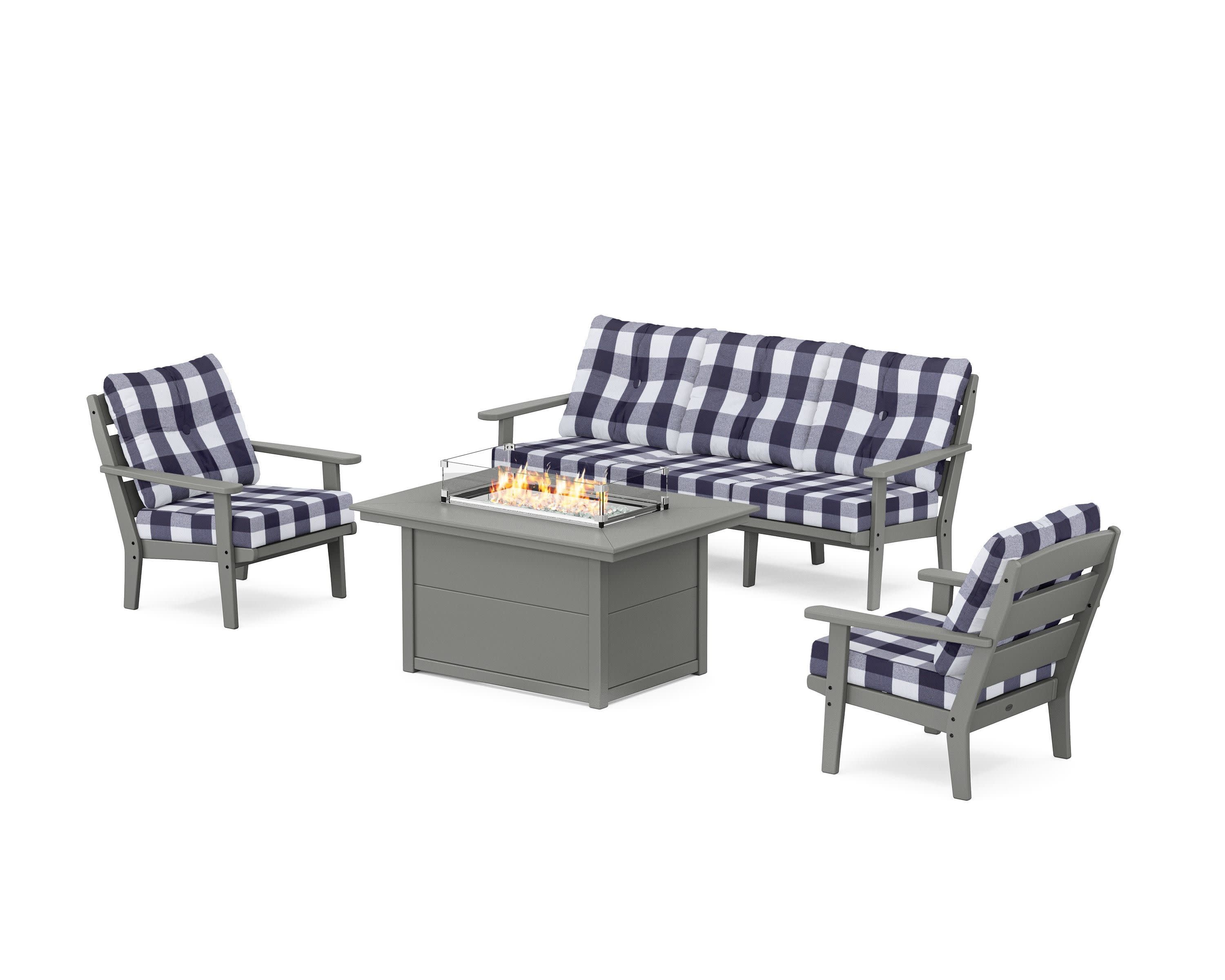 Lakeside Deep Seating Fire Pit Table Set - Image 73