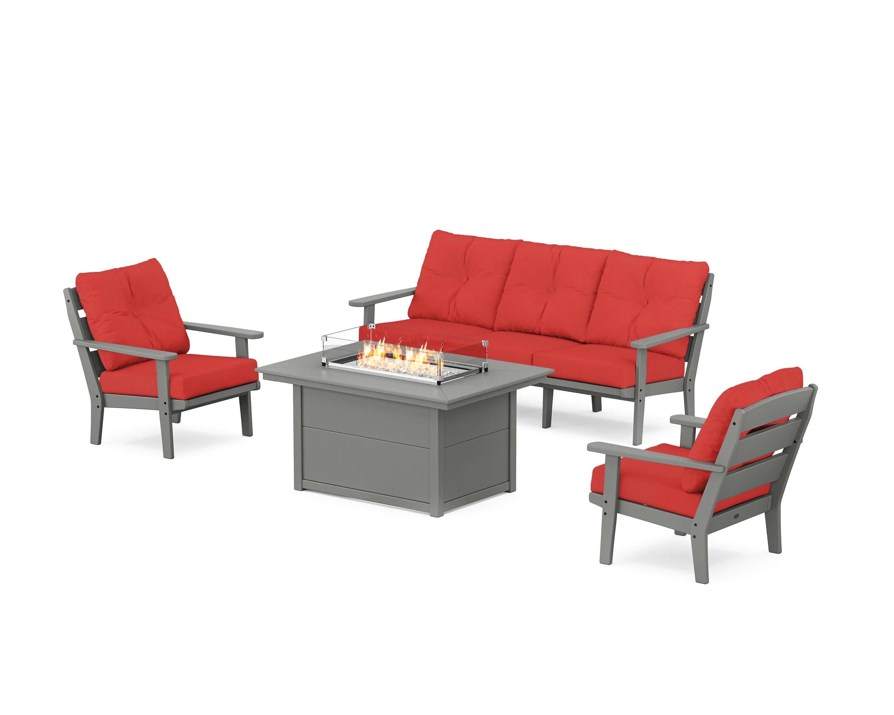 Lakeside Deep Seating Fire Pit Table Set - Image 79