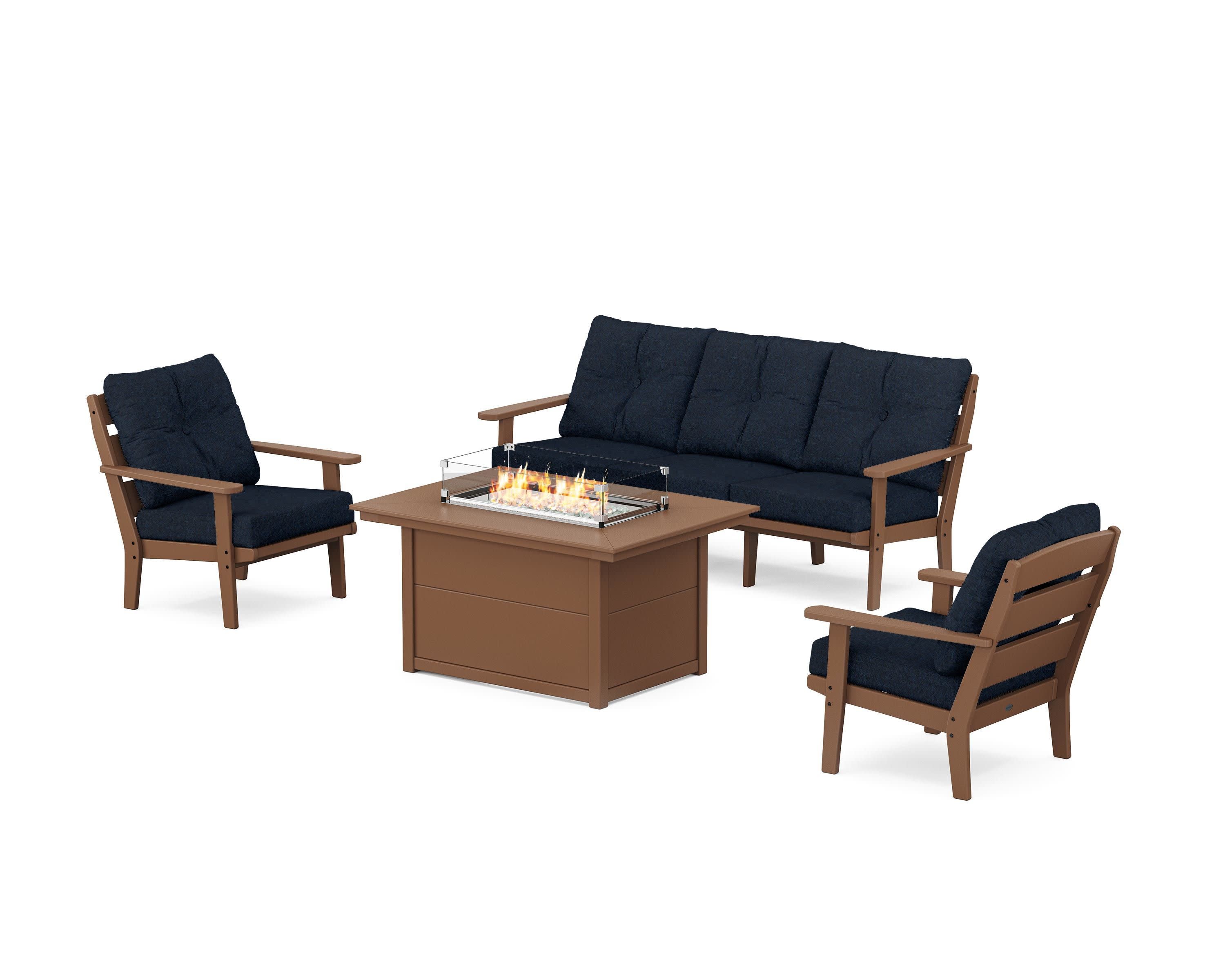 Lakeside Deep Seating Fire Pit Table Set - Image 81