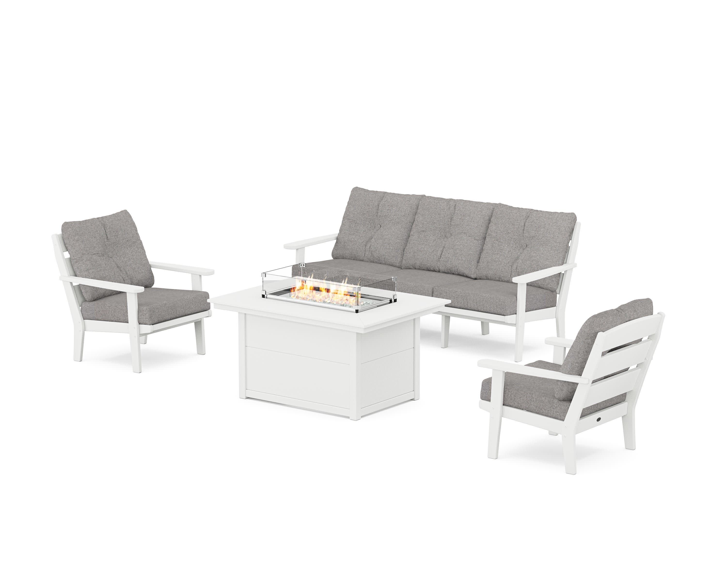 Lakeside Deep Seating Fire Pit Table Set - Image 93
