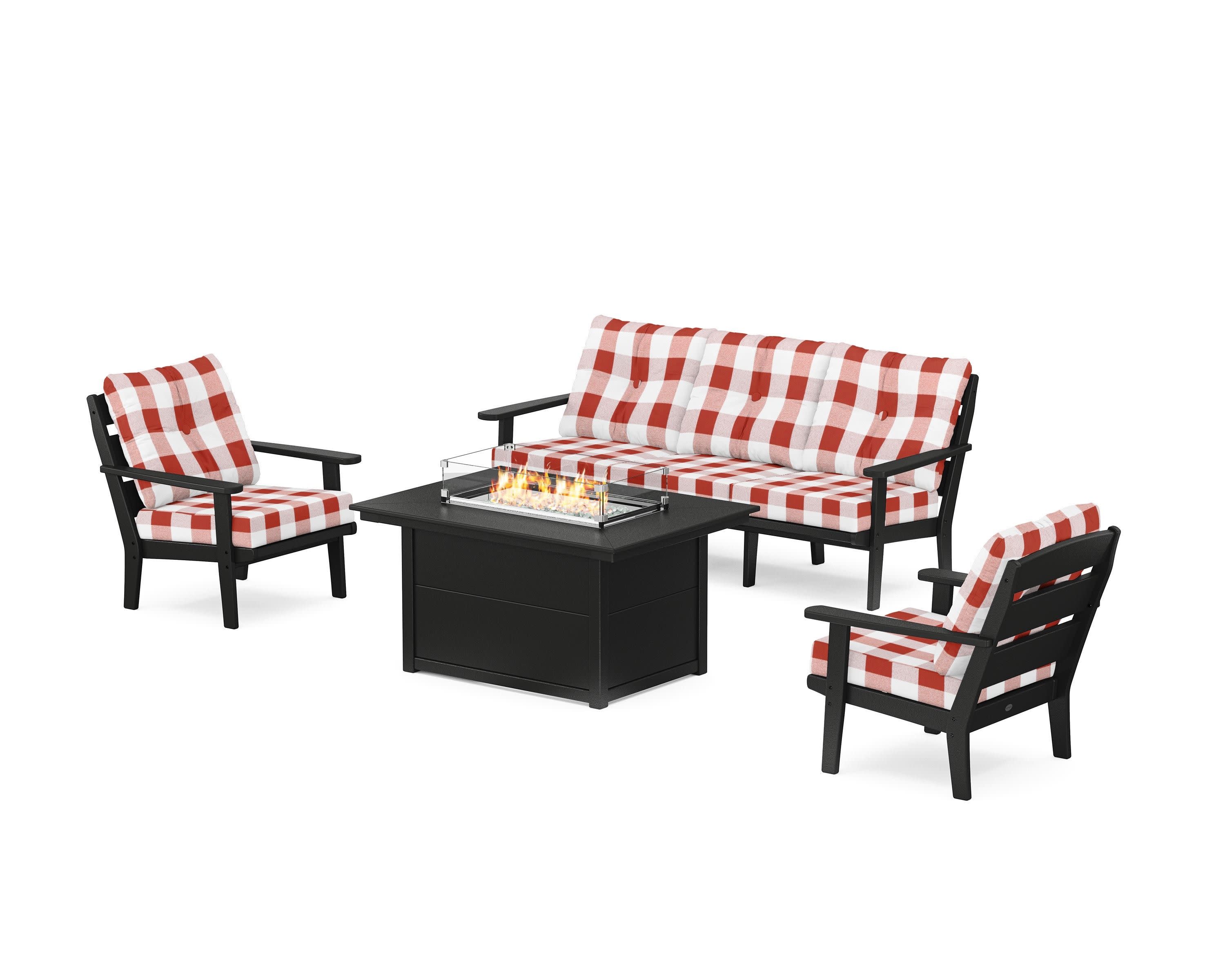 Lakeside Deep Seating Fire Pit Table Set - Image 94