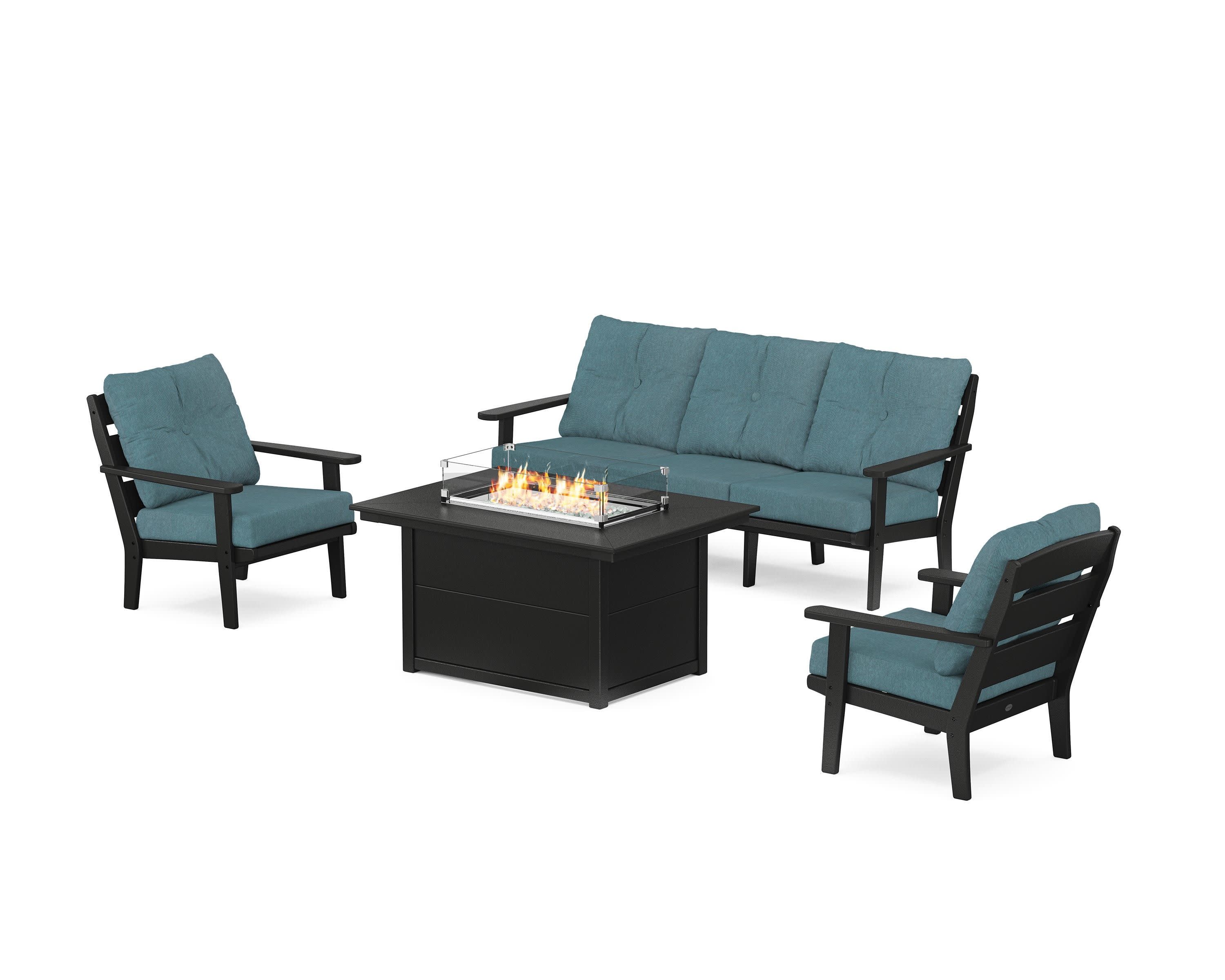 Lakeside Deep Seating Fire Pit Table Set - Image 96