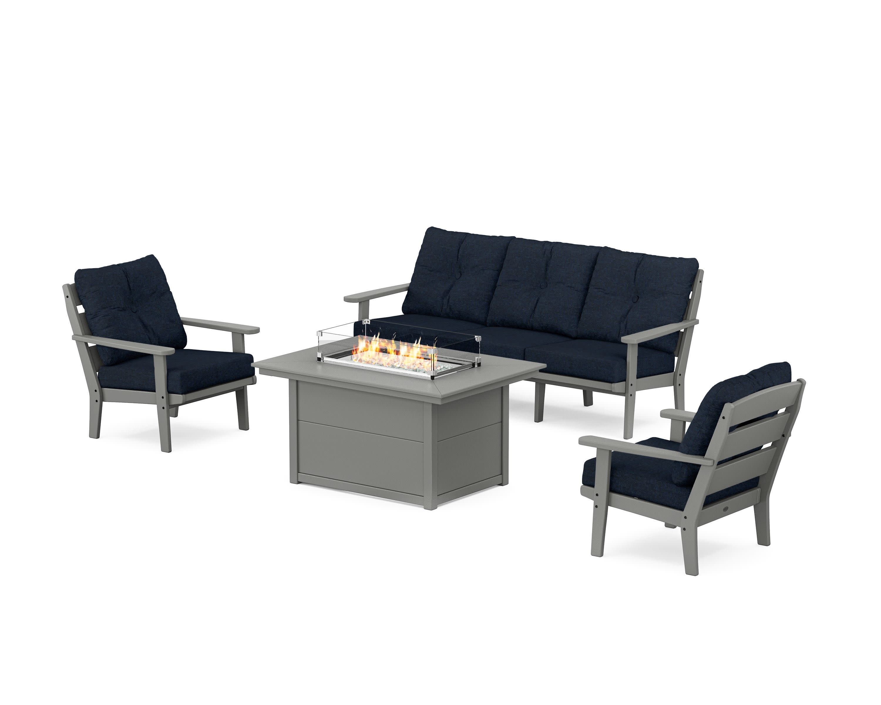 Lakeside Deep Seating Fire Pit Table Set - Image 98