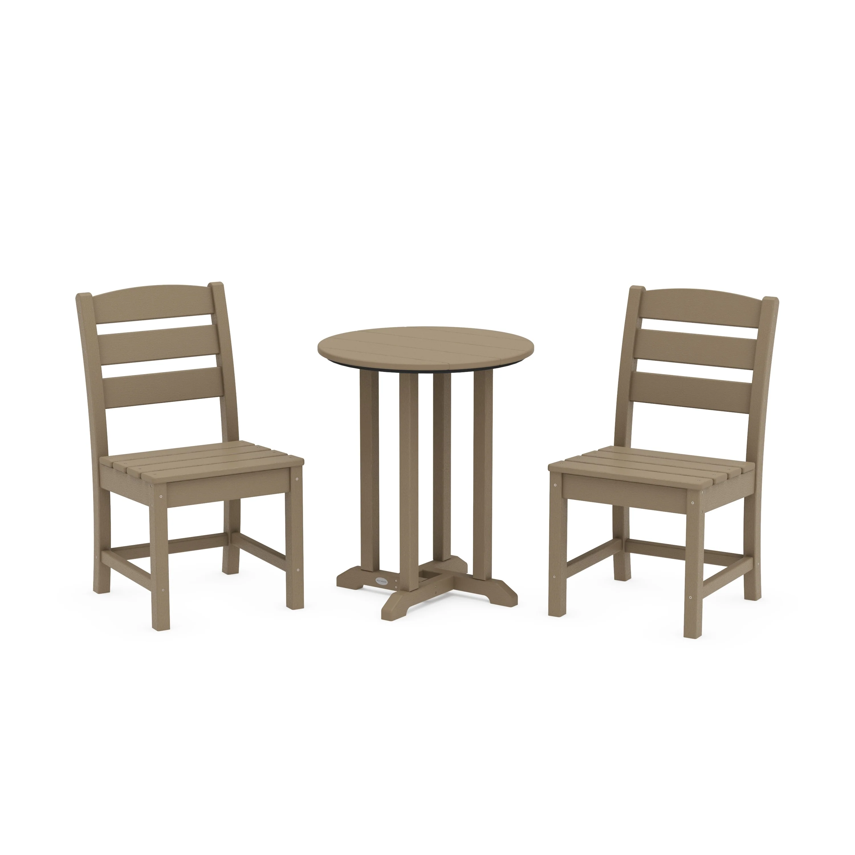 Lakeside Side Chair 3-Piece Round Bistro Dining Set - Image 10